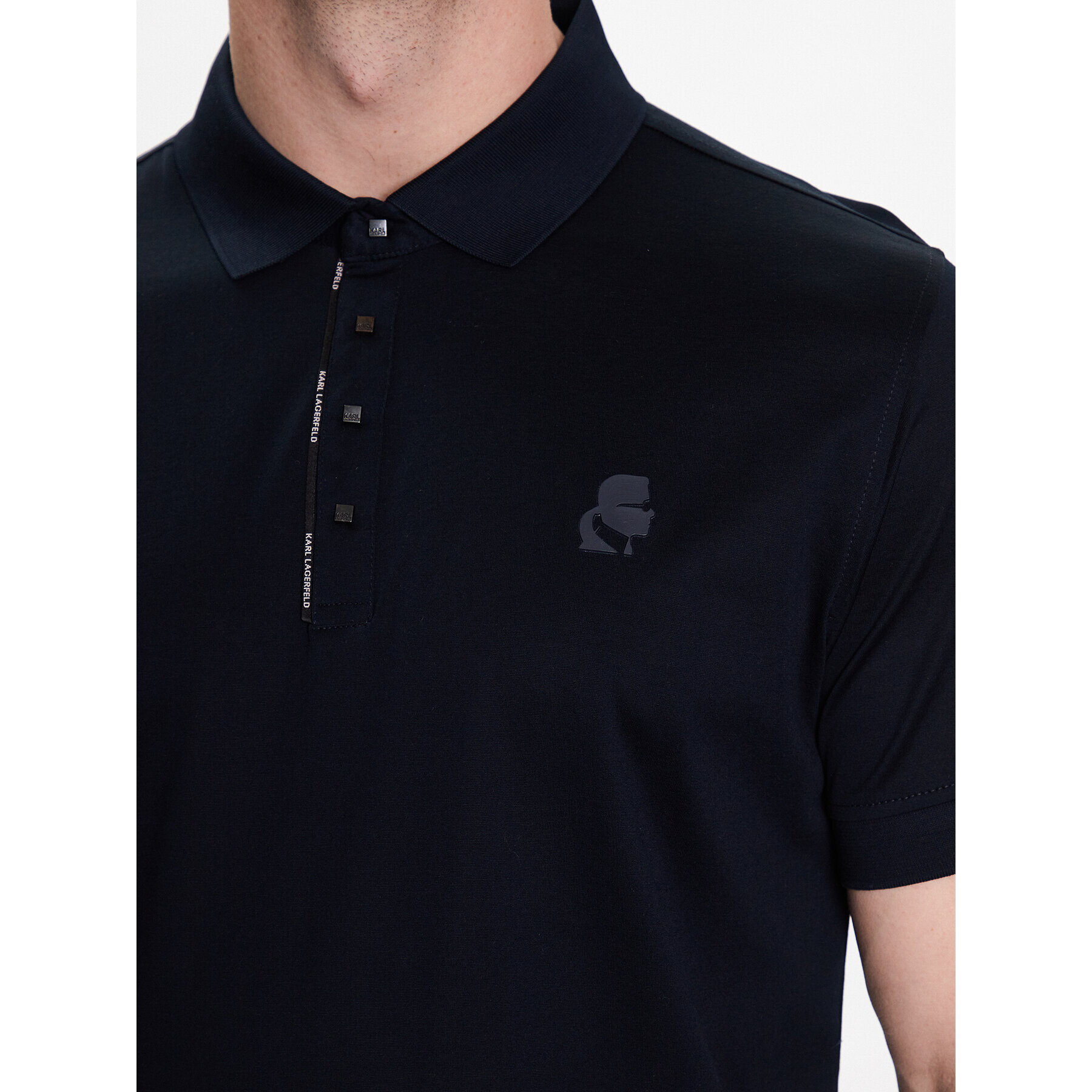 KARL LAGERFELD Polo majica 7345001 52200 Mornarsko modra Regular Fit - Pepit.si