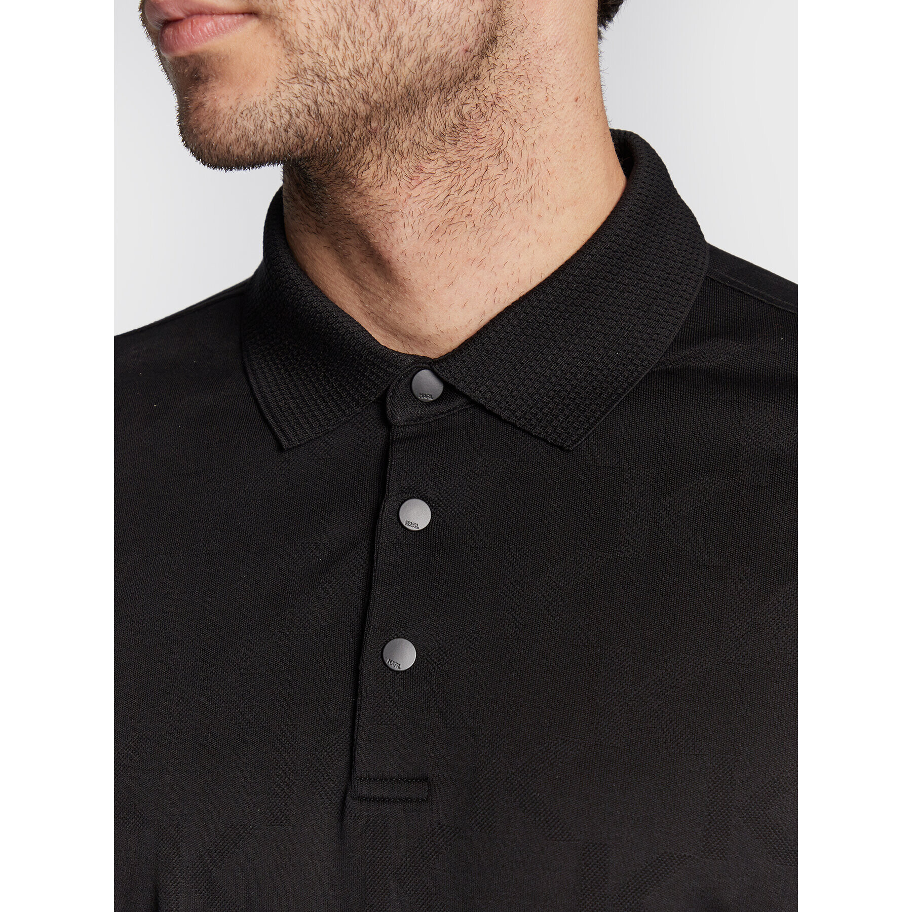 KARL LAGERFELD Polo majica 745012 524215 Črna Regular Fit - Pepit.si