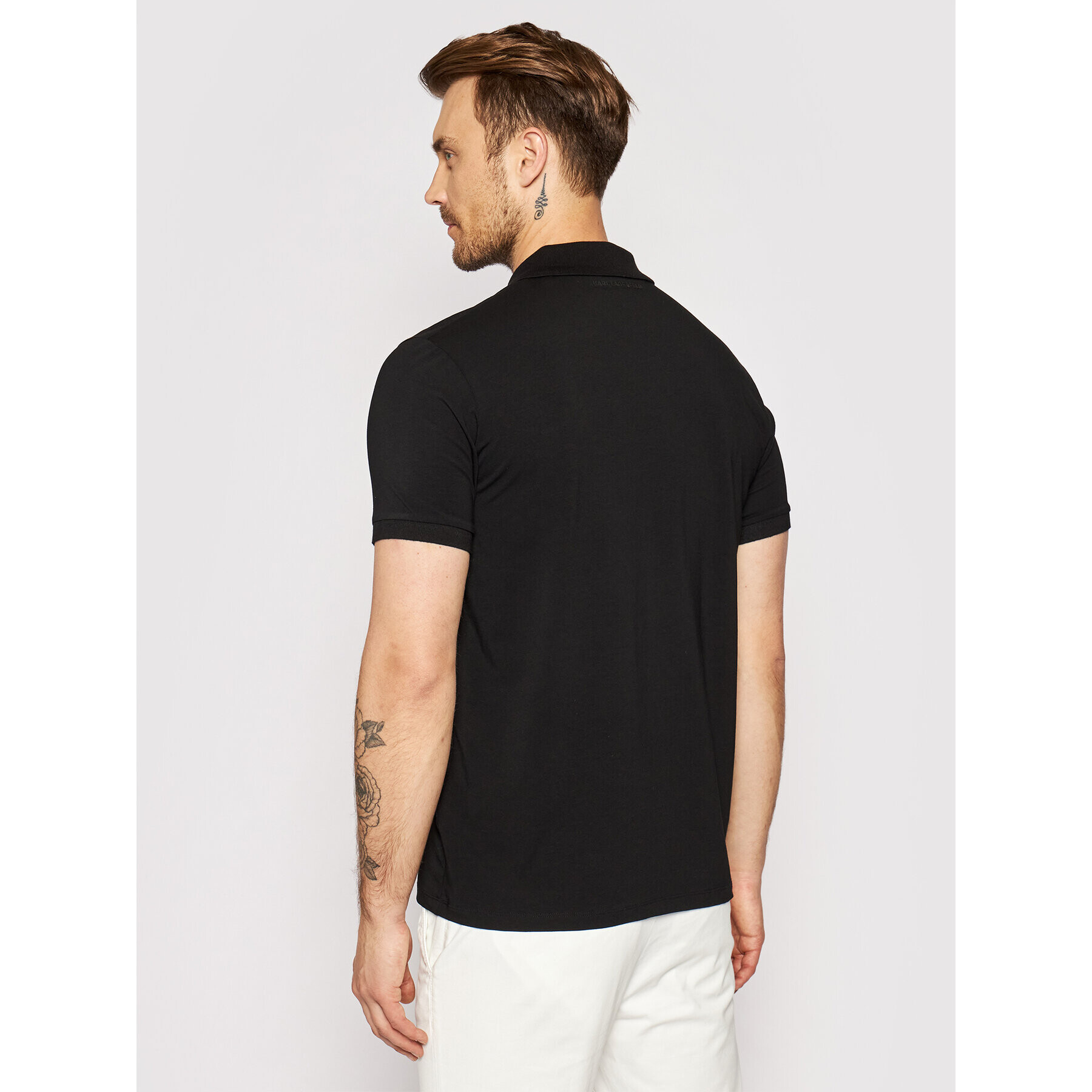 KARL LAGERFELD Polo majica 745015 511221 Črna Regular Fit - Pepit.si