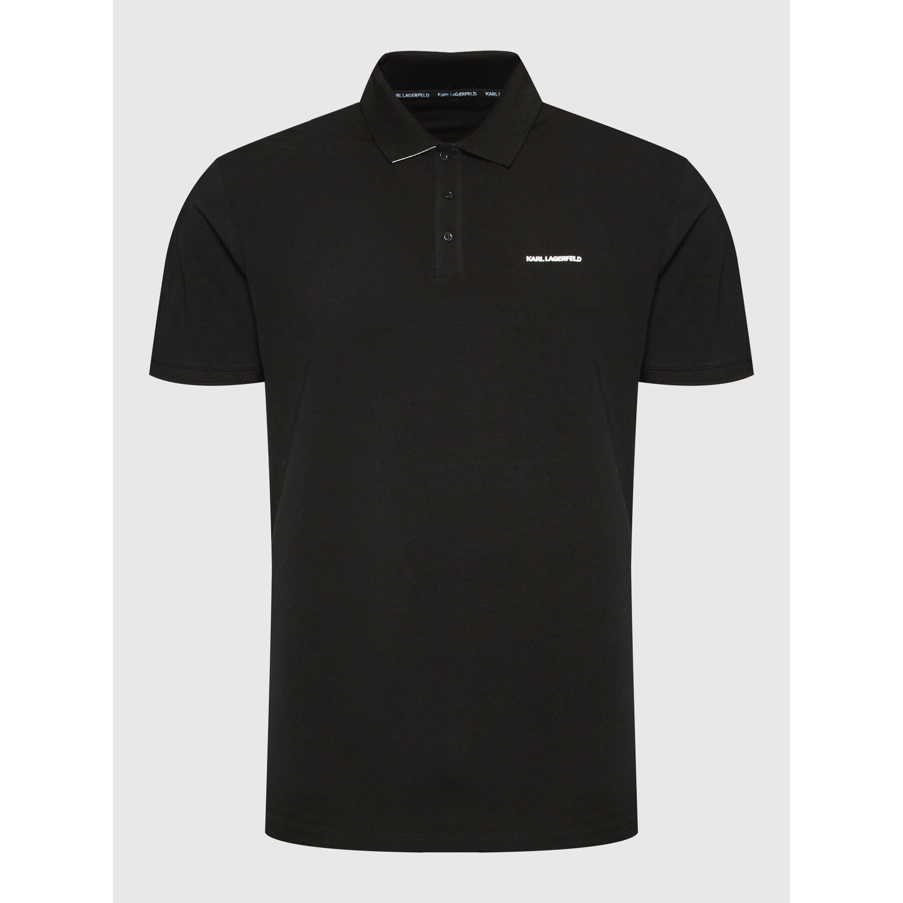 KARL LAGERFELD Polo majica 745015 521221 Črna Regular Fit - Pepit.si