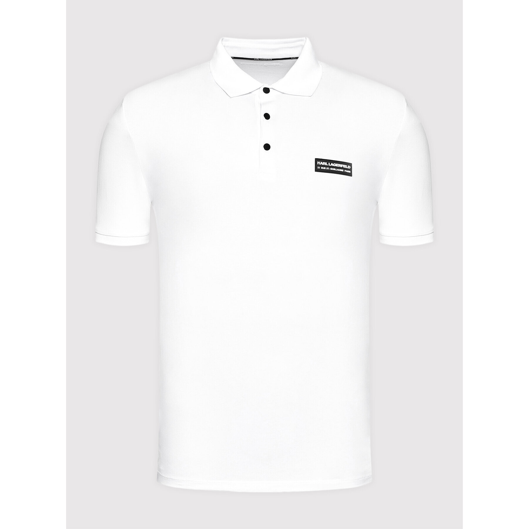 KARL LAGERFELD Polo majica 745016 511221 Bela Regular Fit - Pepit.si