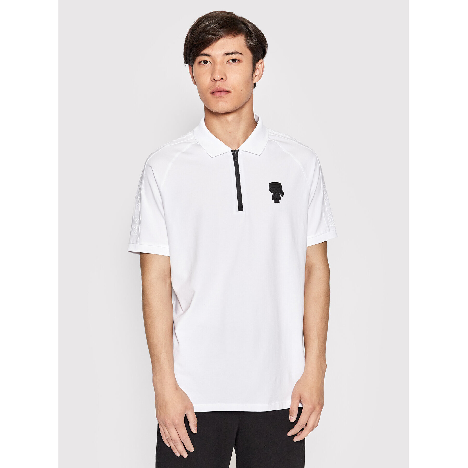 KARL LAGERFELD Polo majica 745016 521221 Bela Regular Fit - Pepit.si