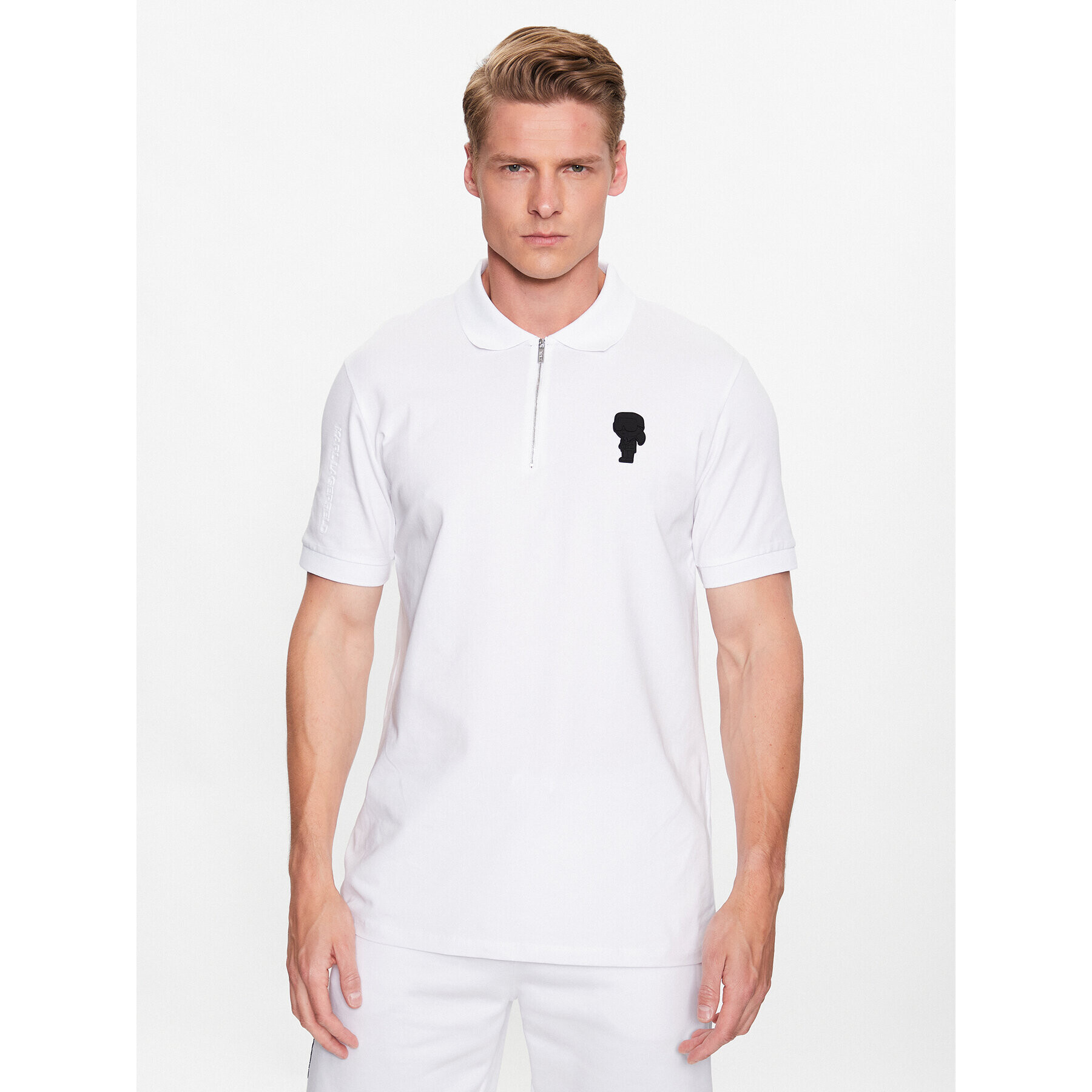 KARL LAGERFELD Polo majica 745023 532221 Bela Regular Fit - Pepit.si