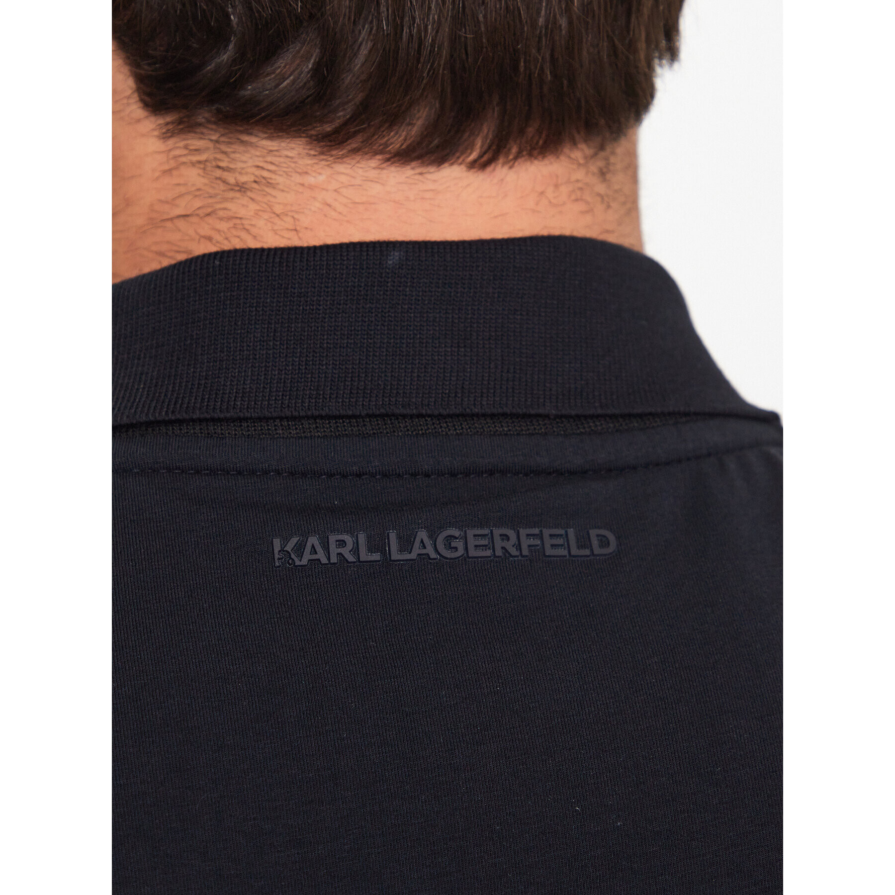 KARL LAGERFELD Polo majica 745023 532221 Mornarsko modra Regular Fit - Pepit.si