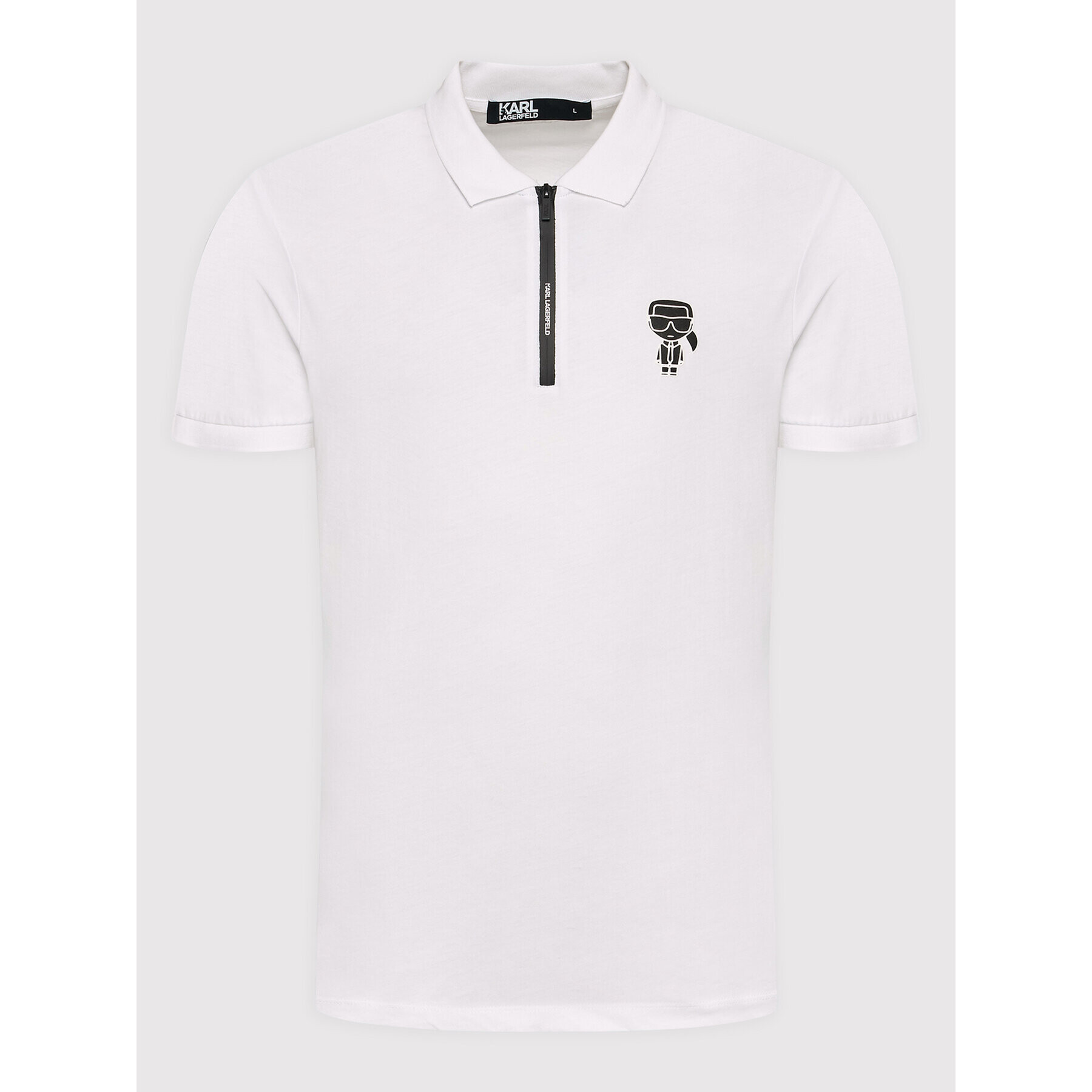 KARL LAGERFELD Polo majica 745025 521224 Bela Regular Fit - Pepit.si