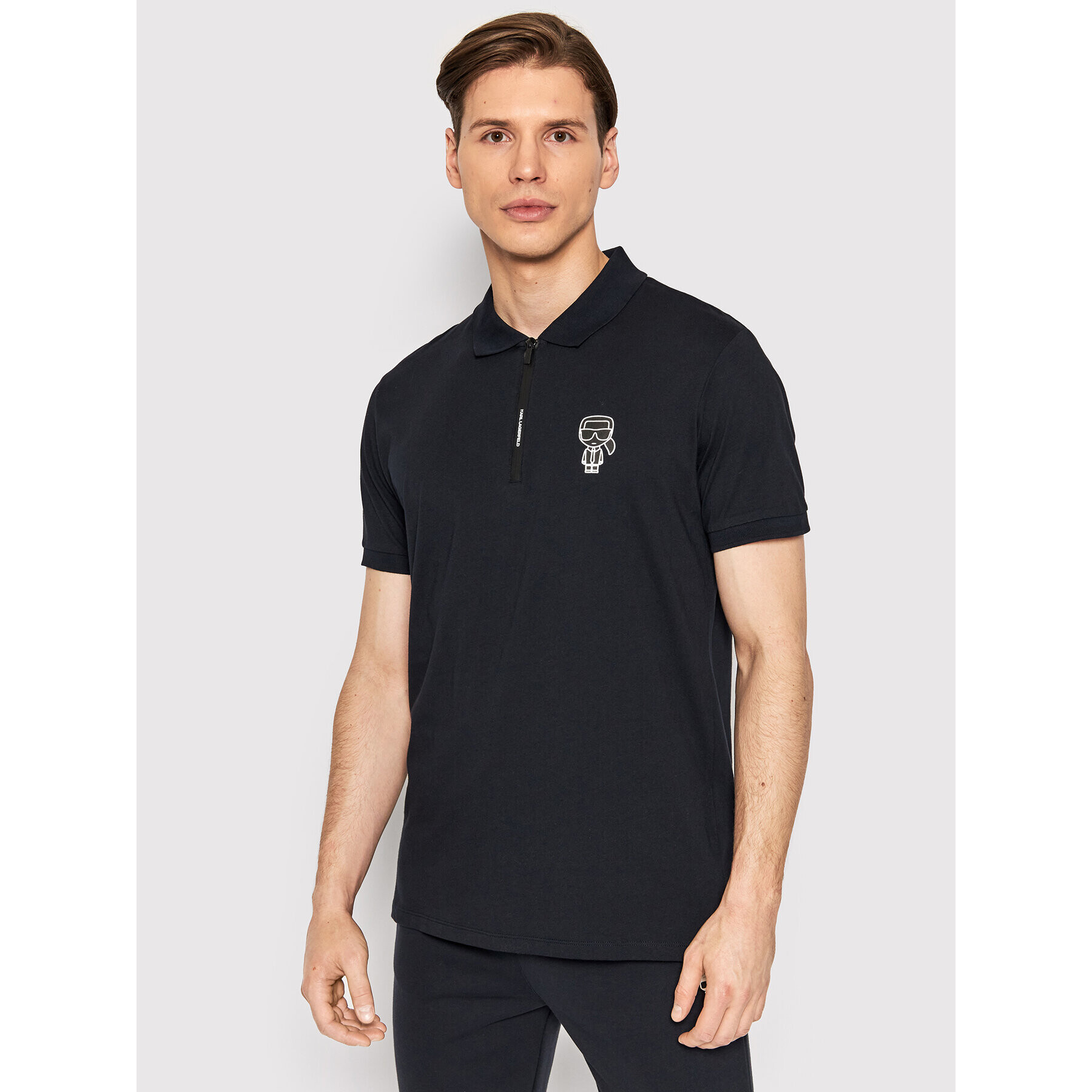 KARL LAGERFELD Polo majica 745025 521224 Mornarsko modra Regular Fit - Pepit.si