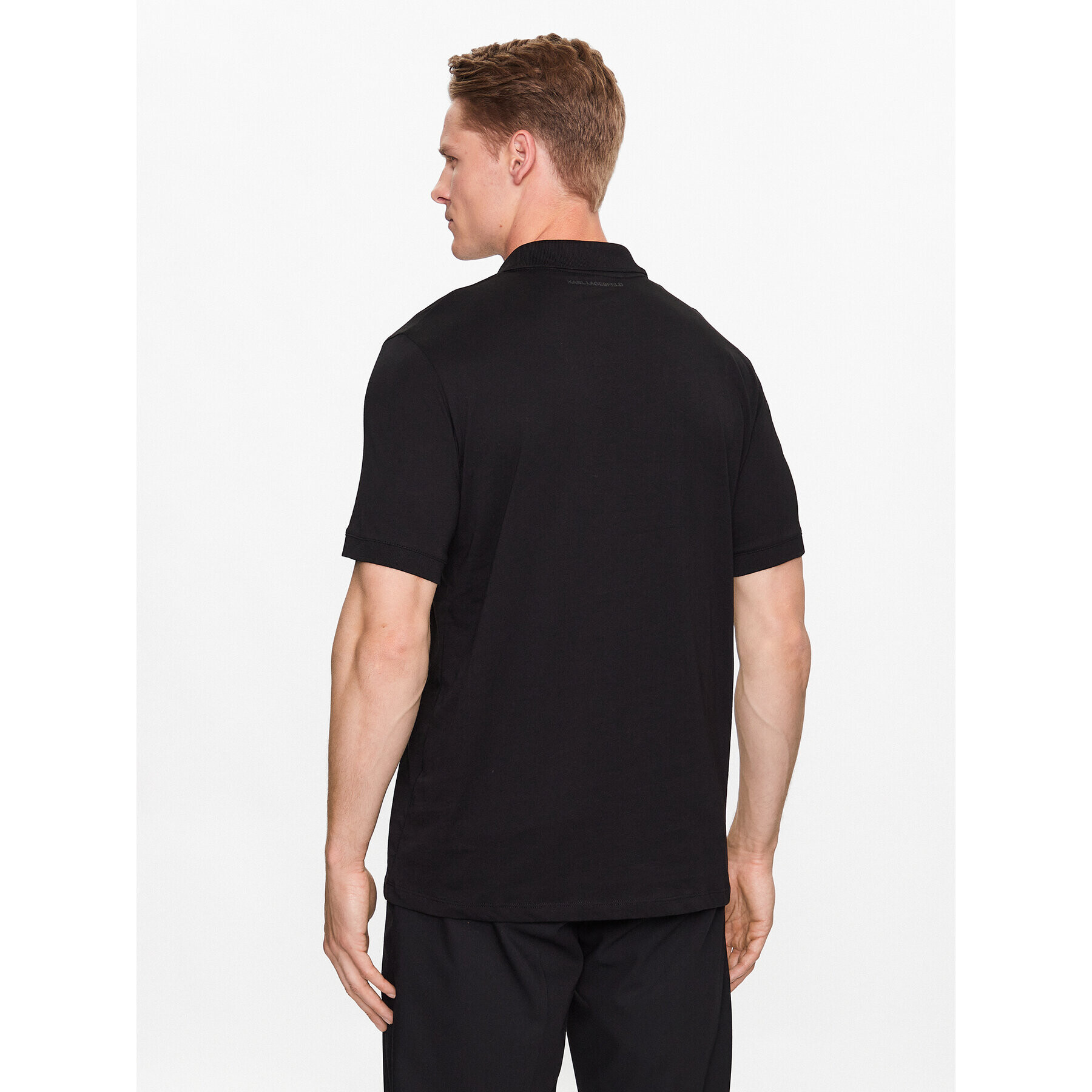 KARL LAGERFELD Polo majica 745025 532224 Črna Regular Fit - Pepit.si