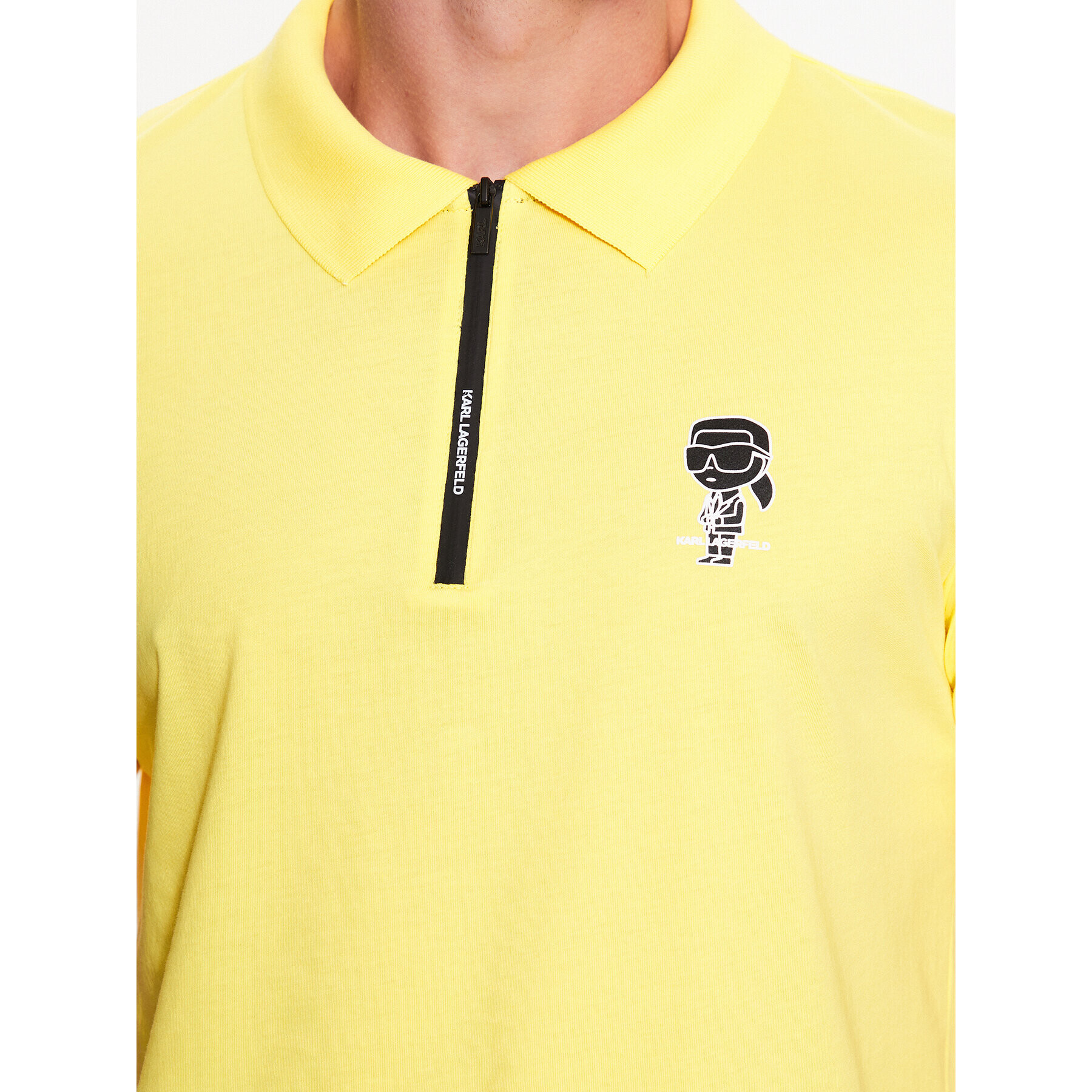 KARL LAGERFELD Polo majica 745025 532224 Rumena Regular Fit - Pepit.si