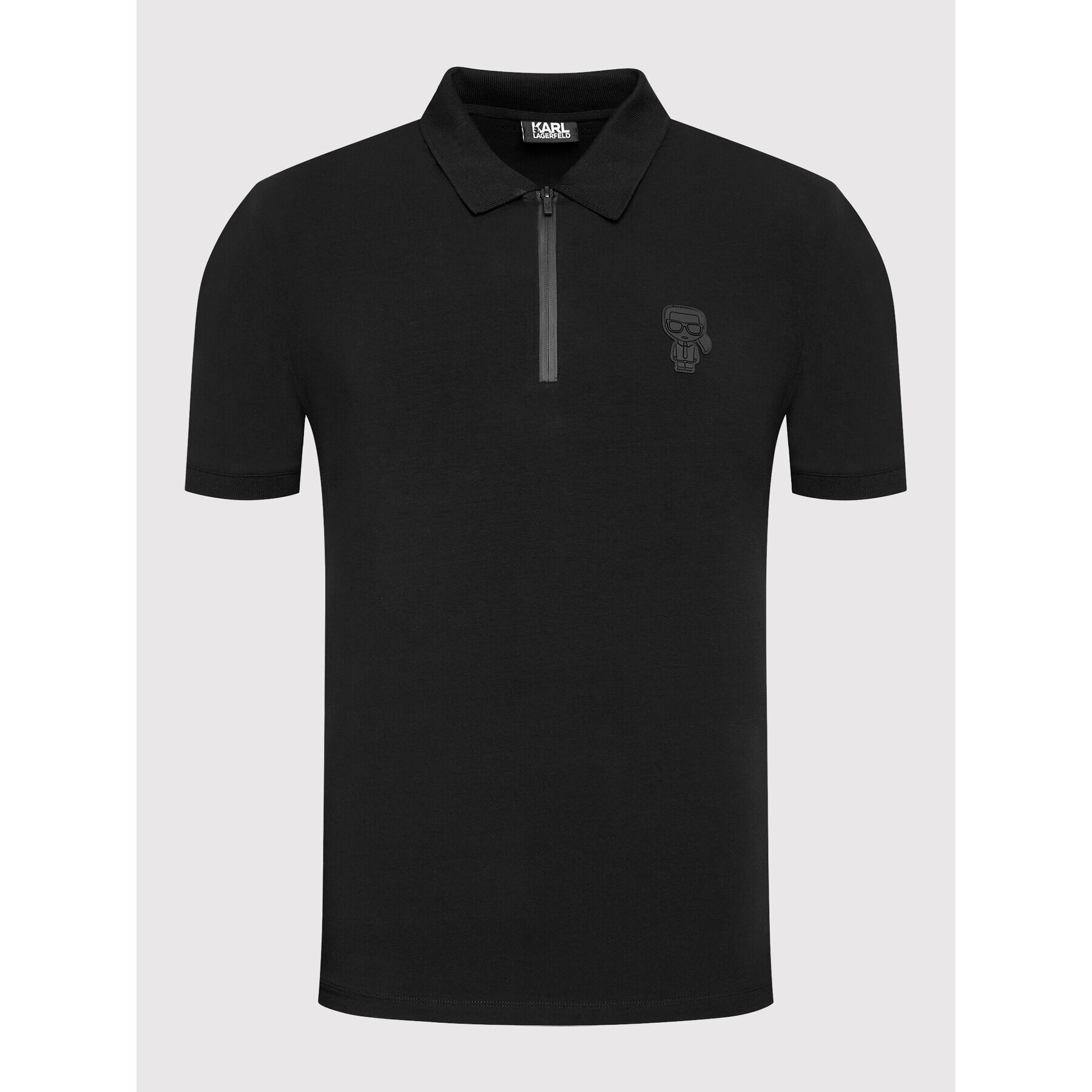 KARL LAGERFELD Polo majica 745032 512221 Črna Regular Fit - Pepit.si