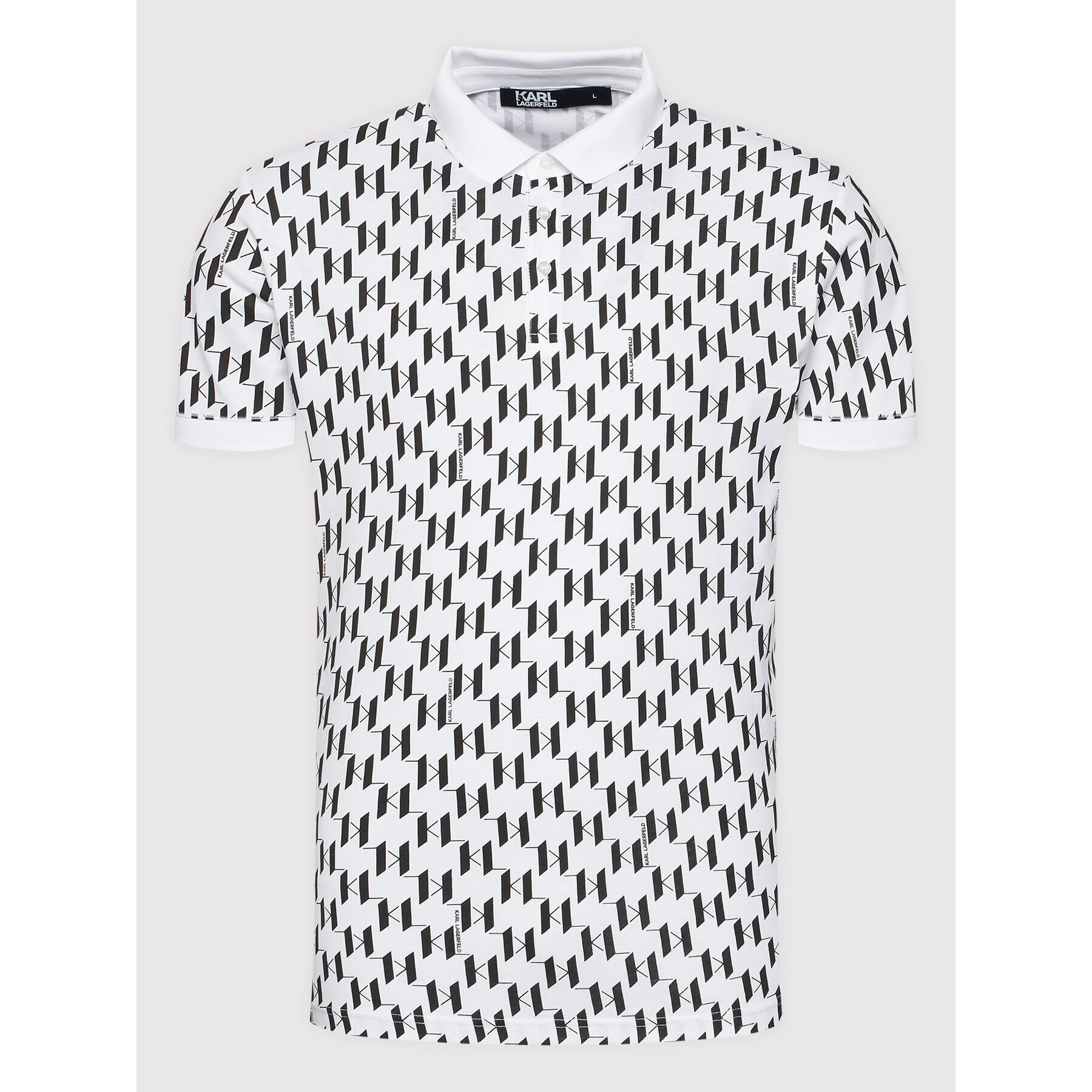 KARL LAGERFELD Polo majica 745070 521251 Bela Regular Fit - Pepit.si