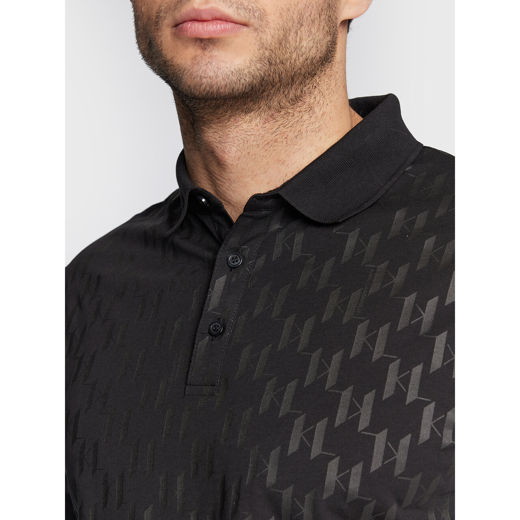 KARL LAGERFELD Polo majica 745070 524251 Črna Regular Fit - Pepit.si