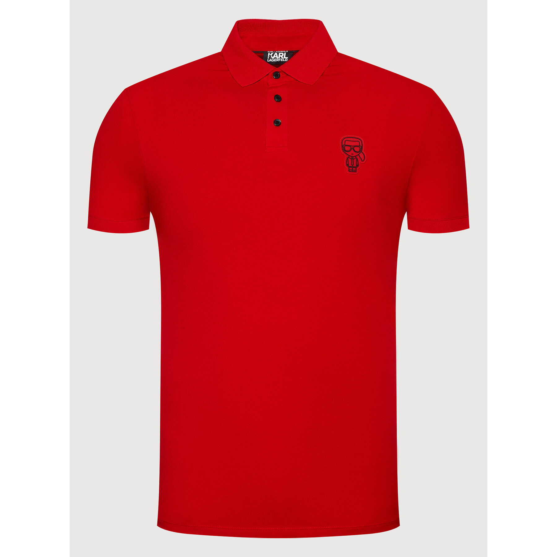 KARL LAGERFELD Polo majica 745071 512221 Rdeča Regular Fit - Pepit.si