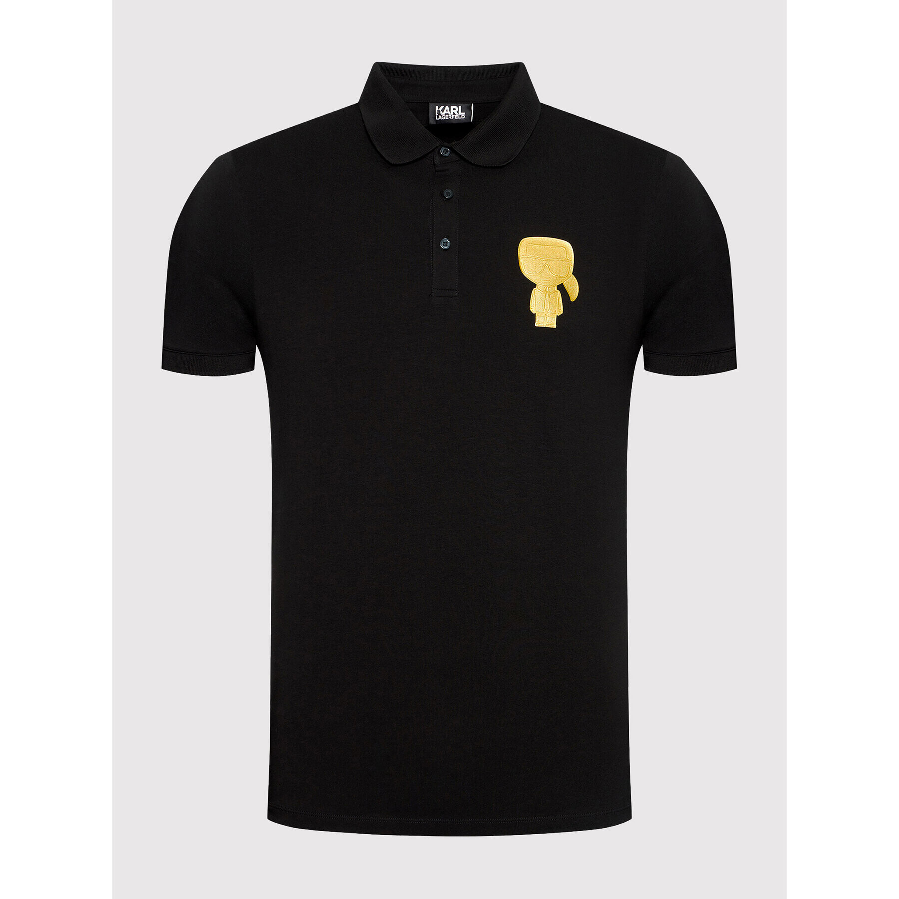 KARL LAGERFELD Polo majica 745080 511221 Črna Regular Fit - Pepit.si