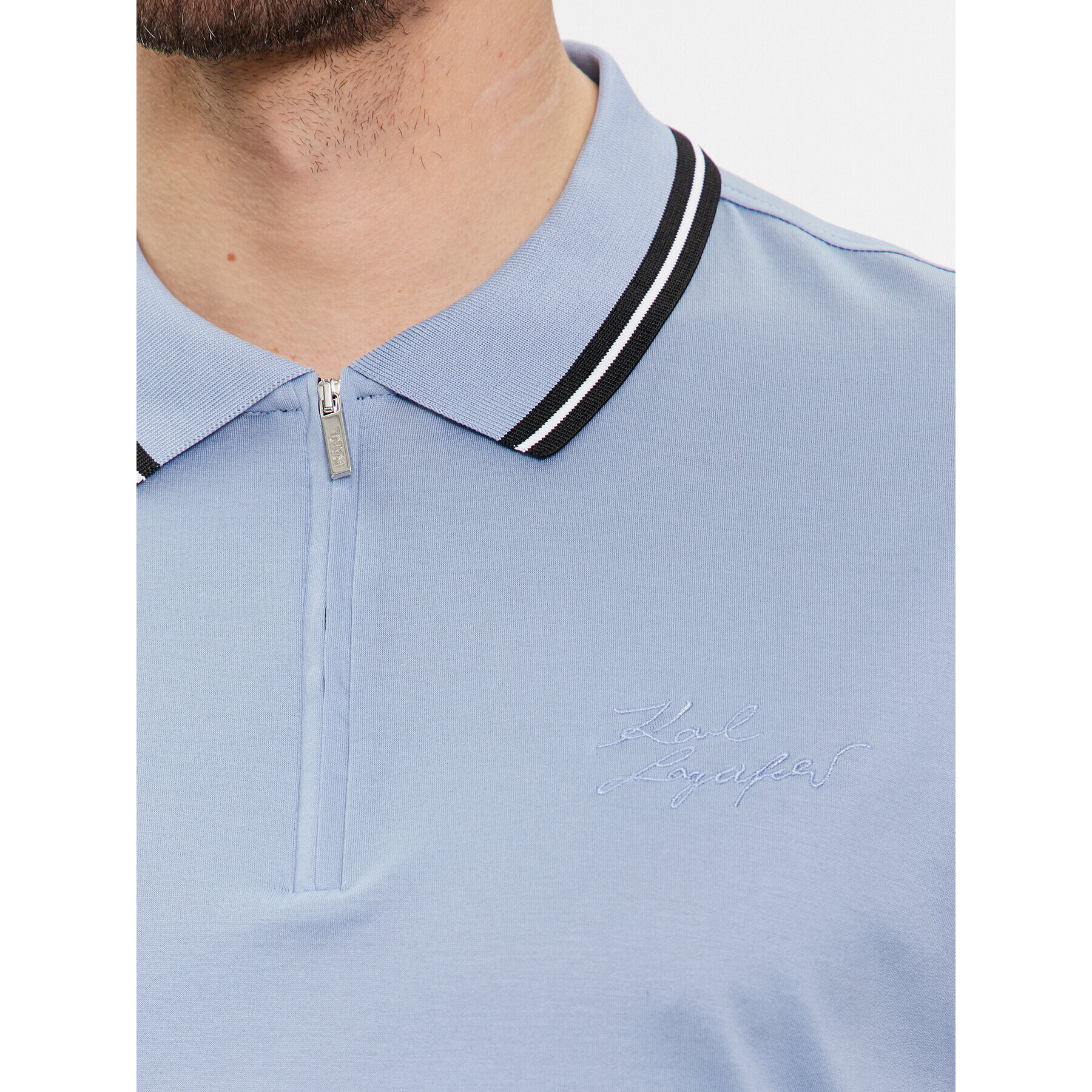 KARL LAGERFELD Polo majica 745080 541200 Mornarsko modra Regular Fit - Pepit.si