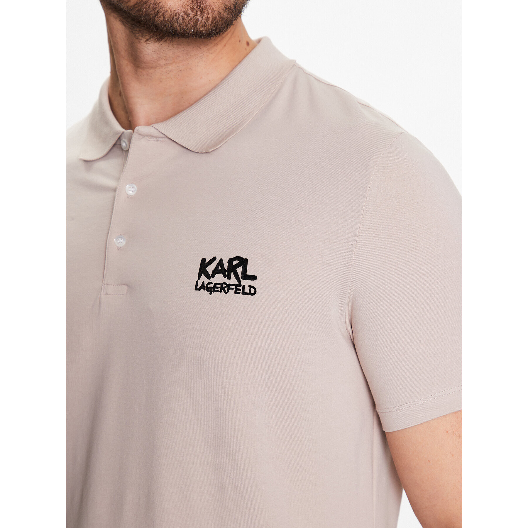 KARL LAGERFELD Polo majica 745082 531221 Bež Regular Fit - Pepit.si