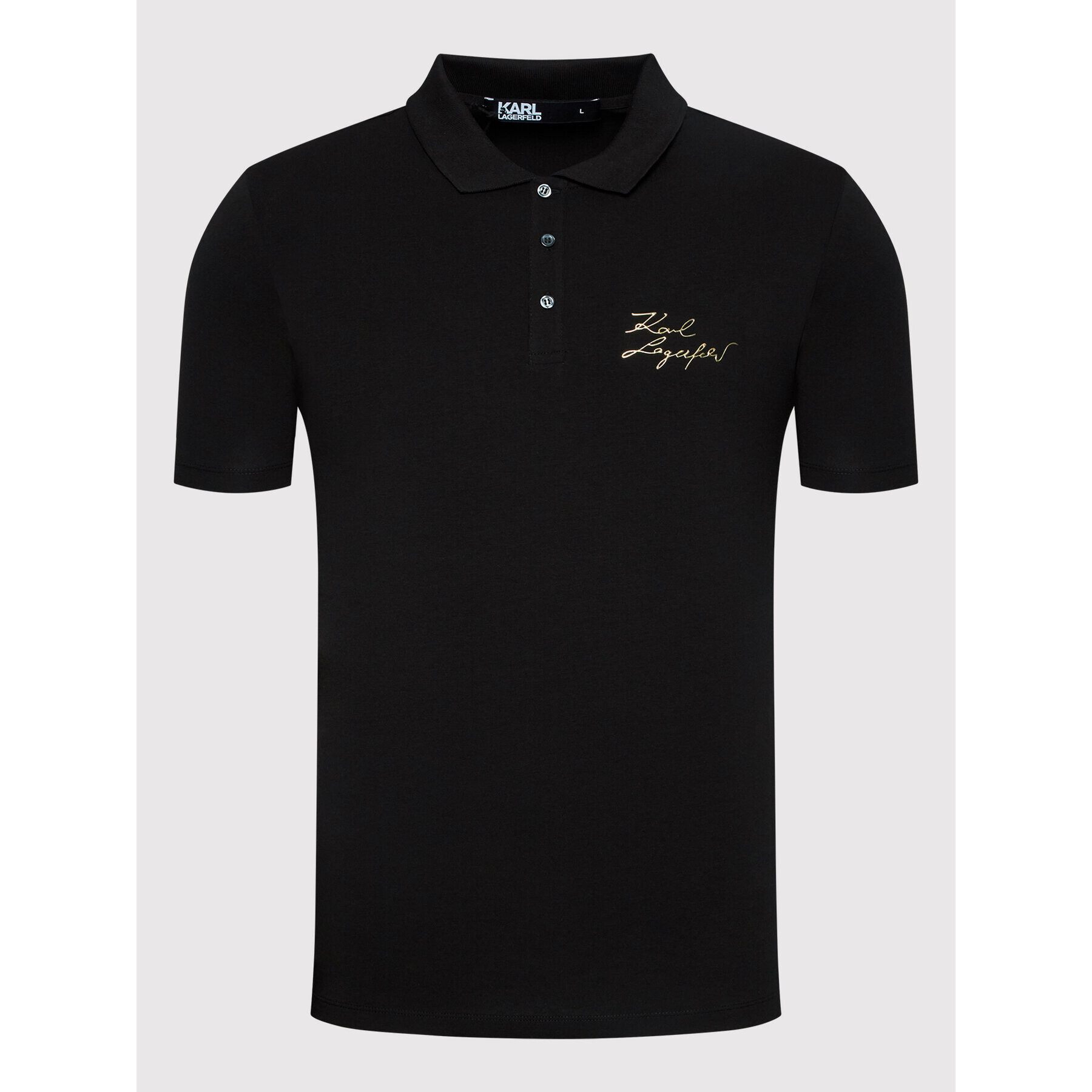 KARL LAGERFELD Polo majica 745400 521221 Črna Regular Fit - Pepit.si