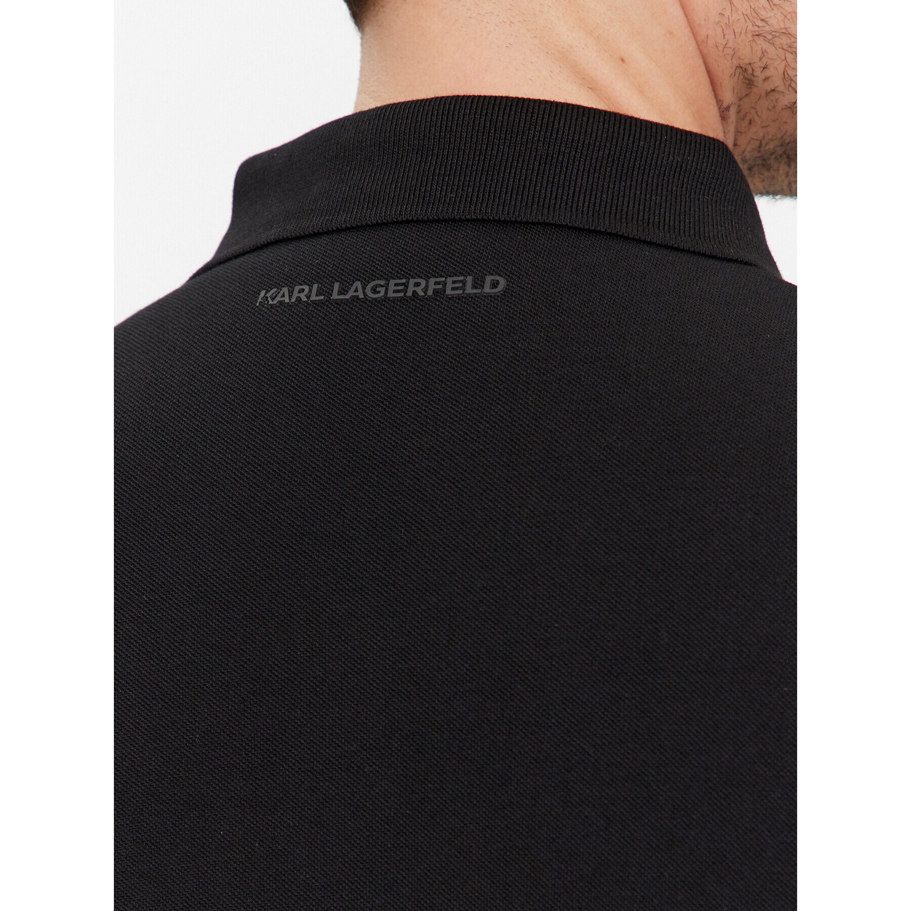 KARL LAGERFELD Polo majica 745401 541233 Črna Regular Fit - Pepit.si