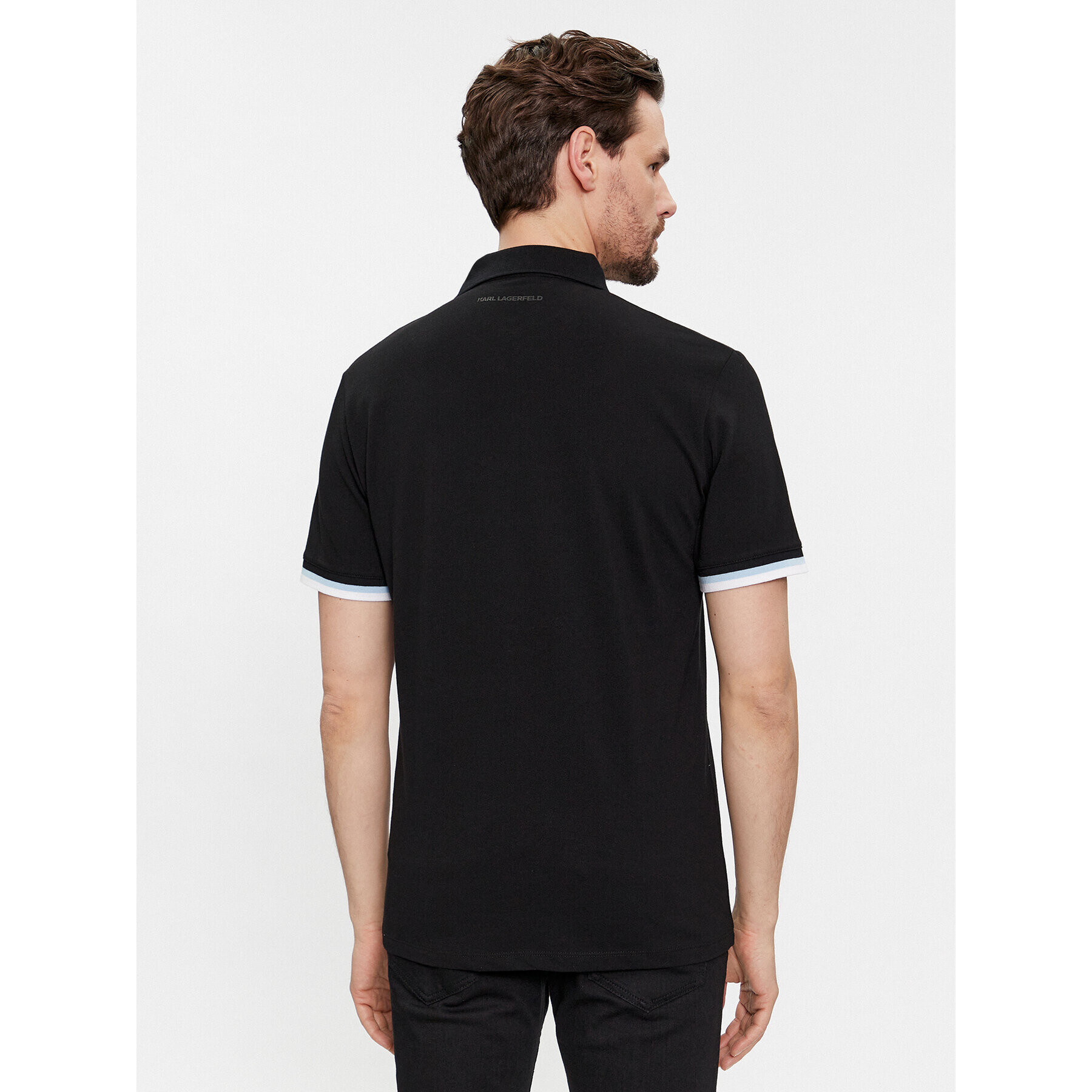 KARL LAGERFELD Polo majica 745403 541233 Črna Regular Fit - Pepit.si