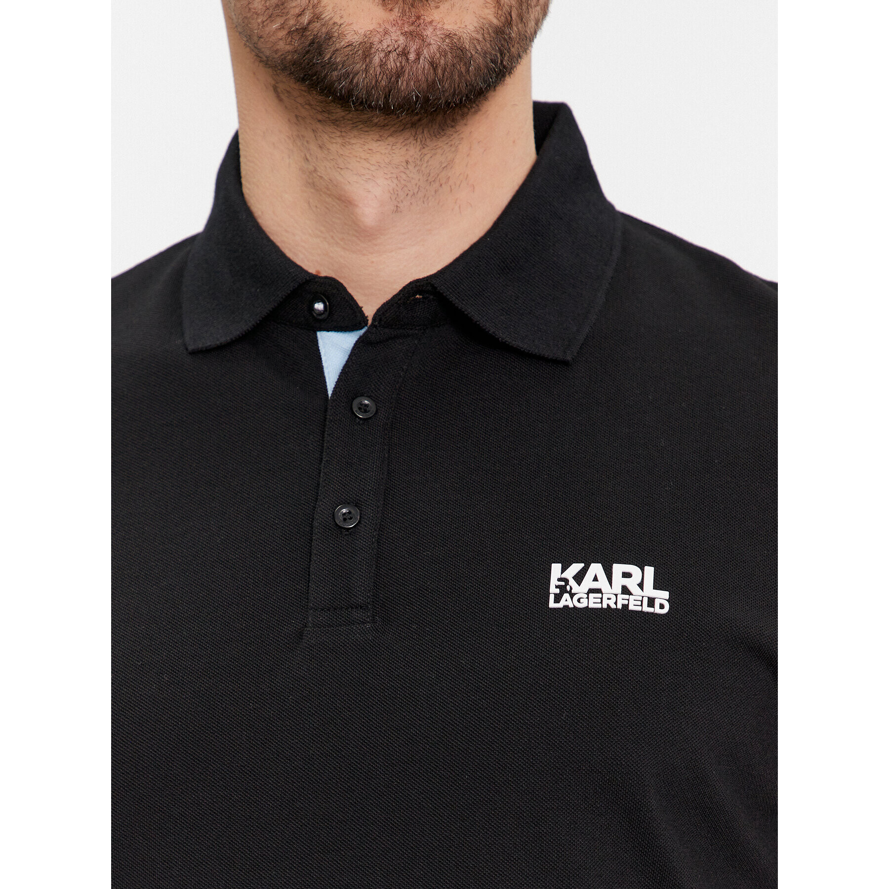 KARL LAGERFELD Polo majica 745403 541233 Črna Regular Fit - Pepit.si