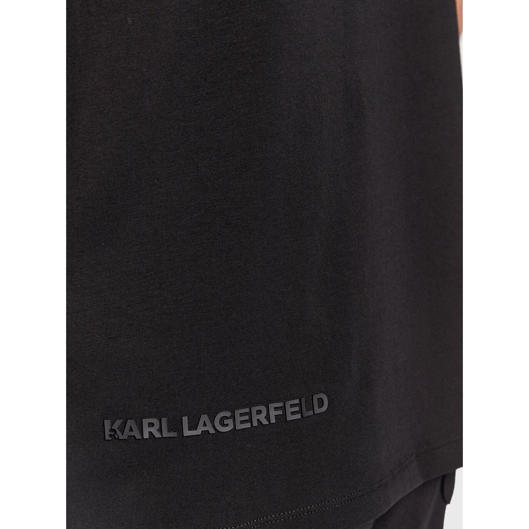 KARL LAGERFELD Polo majica 745420 524221 Črna Regular Fit - Pepit.si