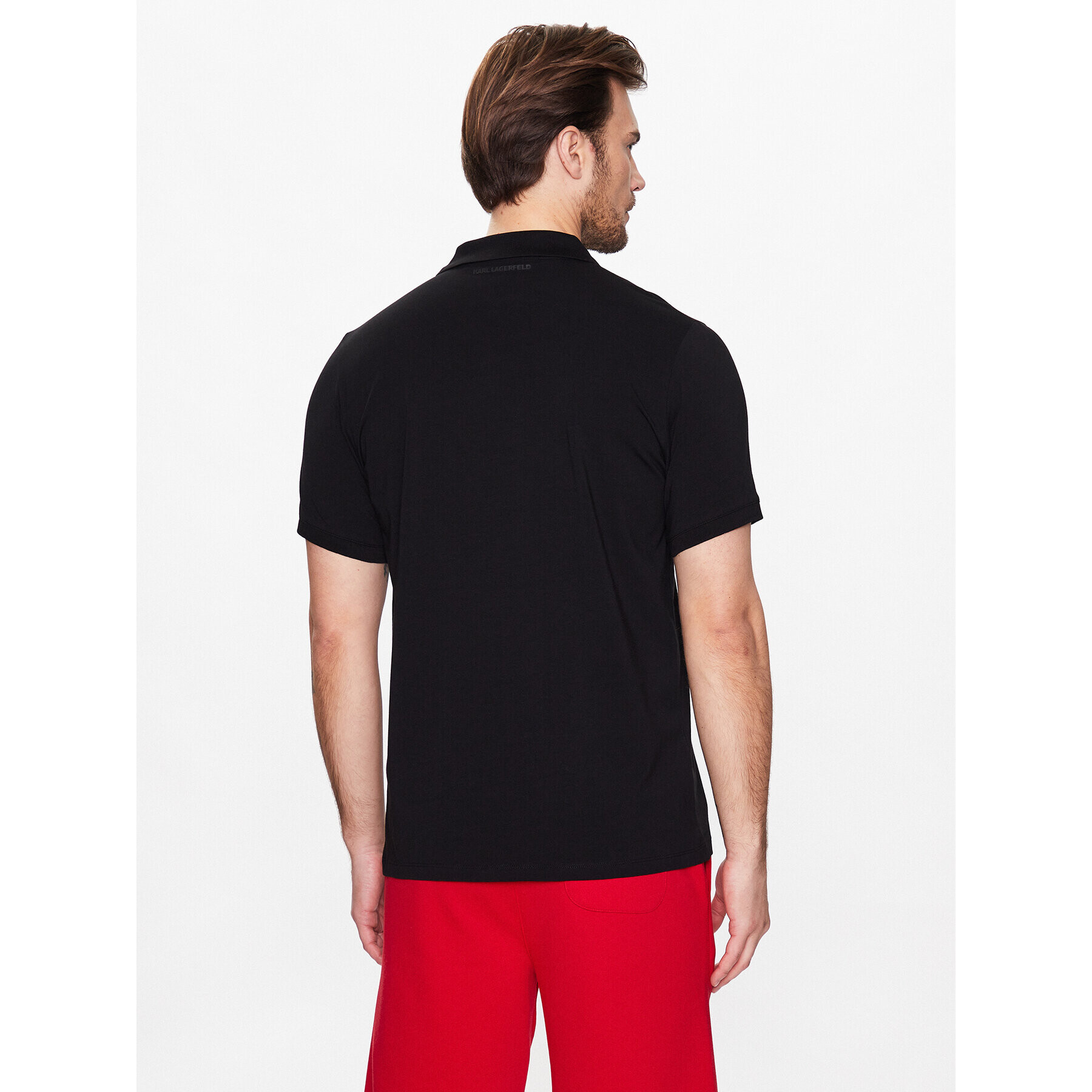 KARL LAGERFELD Polo majica 745420 532221 Črna Regular Fit - Pepit.si