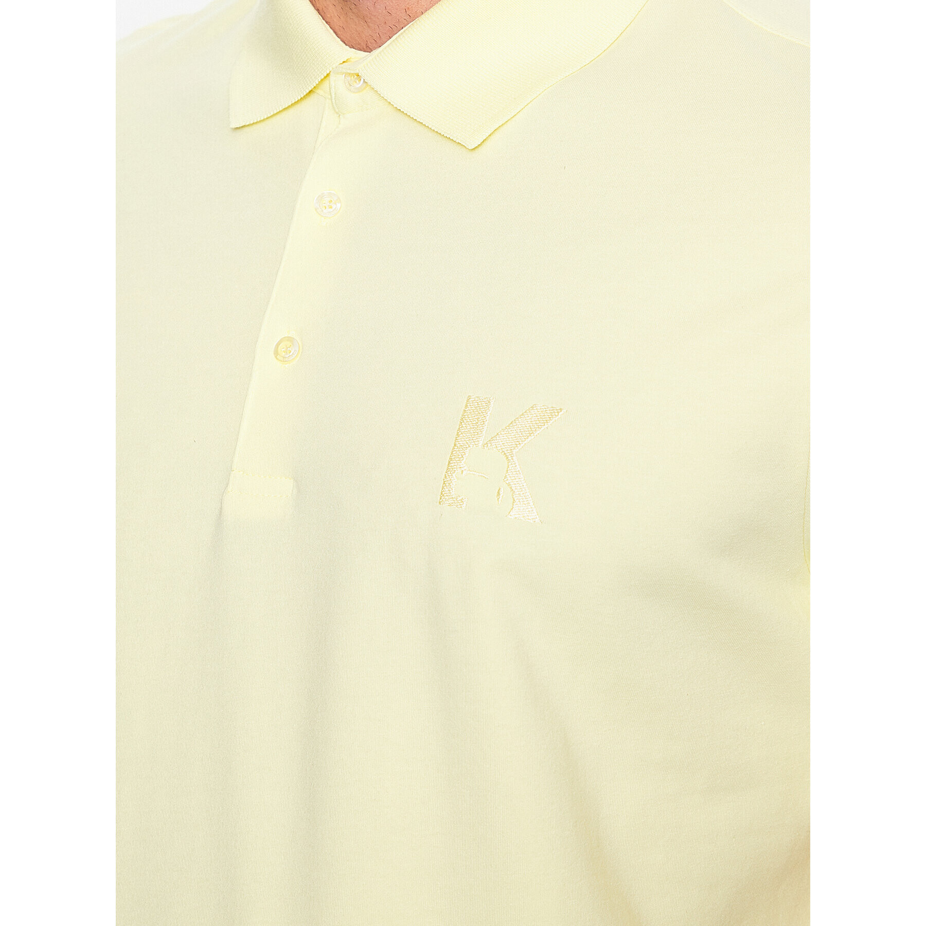 KARL LAGERFELD Polo majica 745890 532221 Rumena Regular Fit - Pepit.si