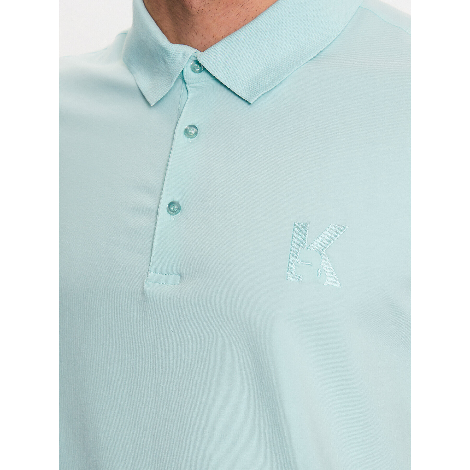 KARL LAGERFELD Polo majica 745890 532221 Zelena Regular Fit - Pepit.si