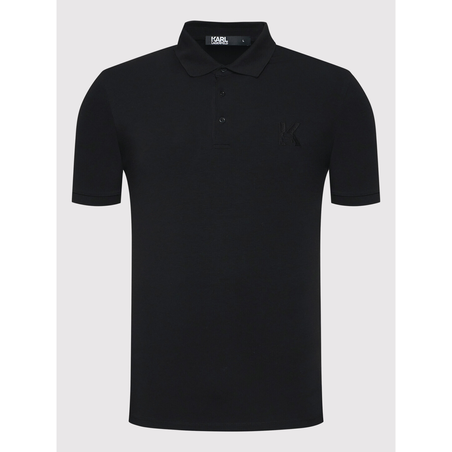 KARL LAGERFELD Polo majica 745890 Črna Regular Fit - Pepit.si