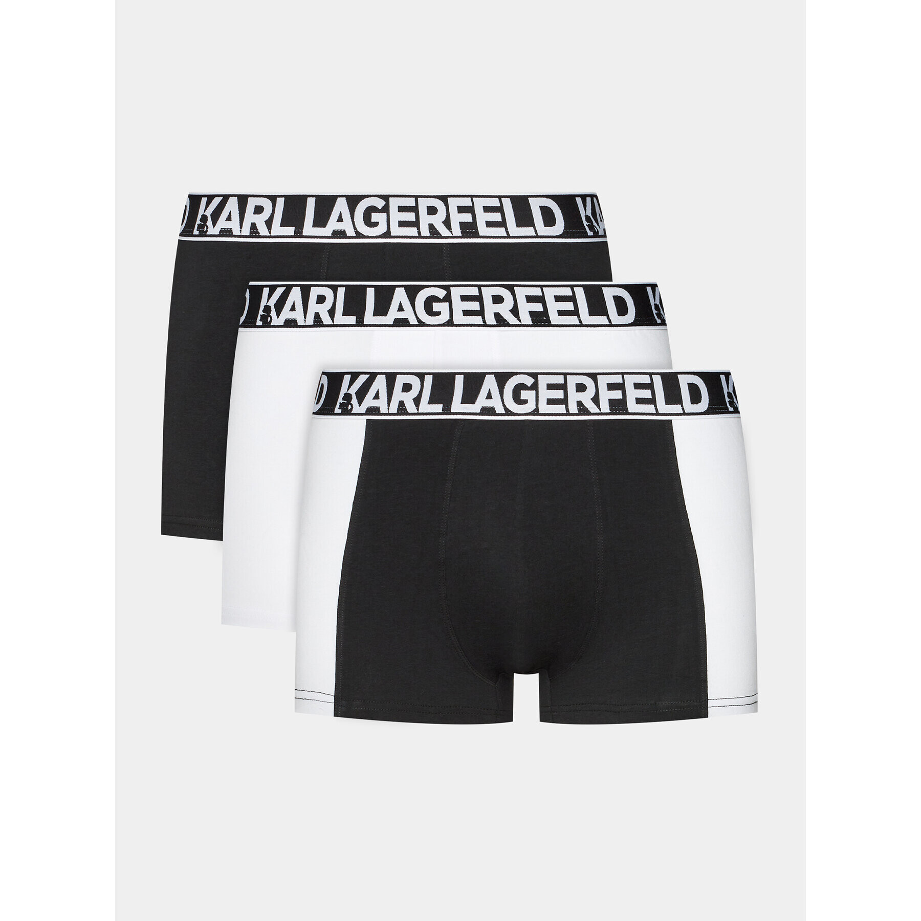 KARL LAGERFELD Set 3 parov boksaric Full Elastic Trunk Set (3X) 235M2113 Črna - Pepit.si