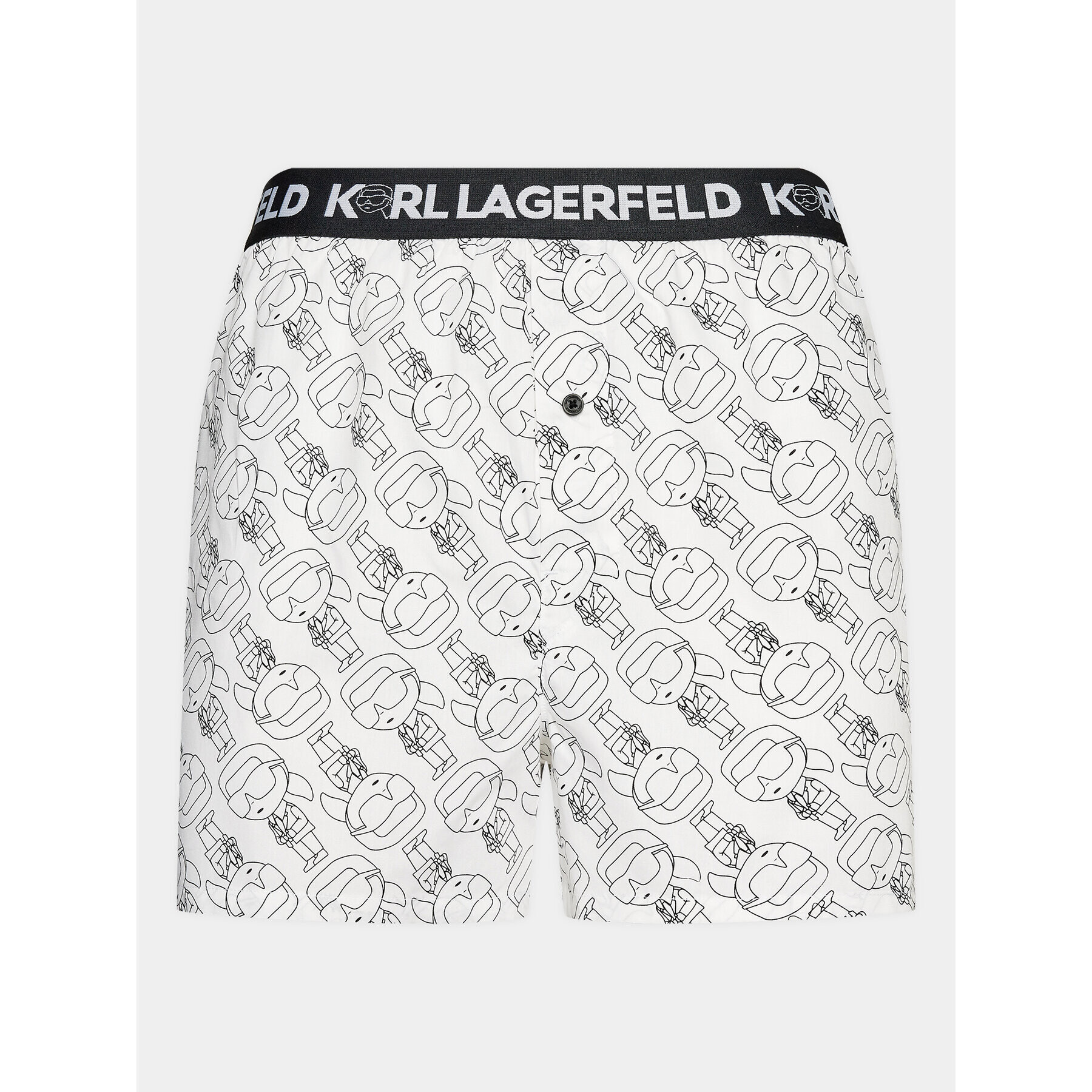 KARL LAGERFELD Set 3 parov boksaric Ikonik 2.0 Woven Boxer (X3) 235M2115 Črna - Pepit.si