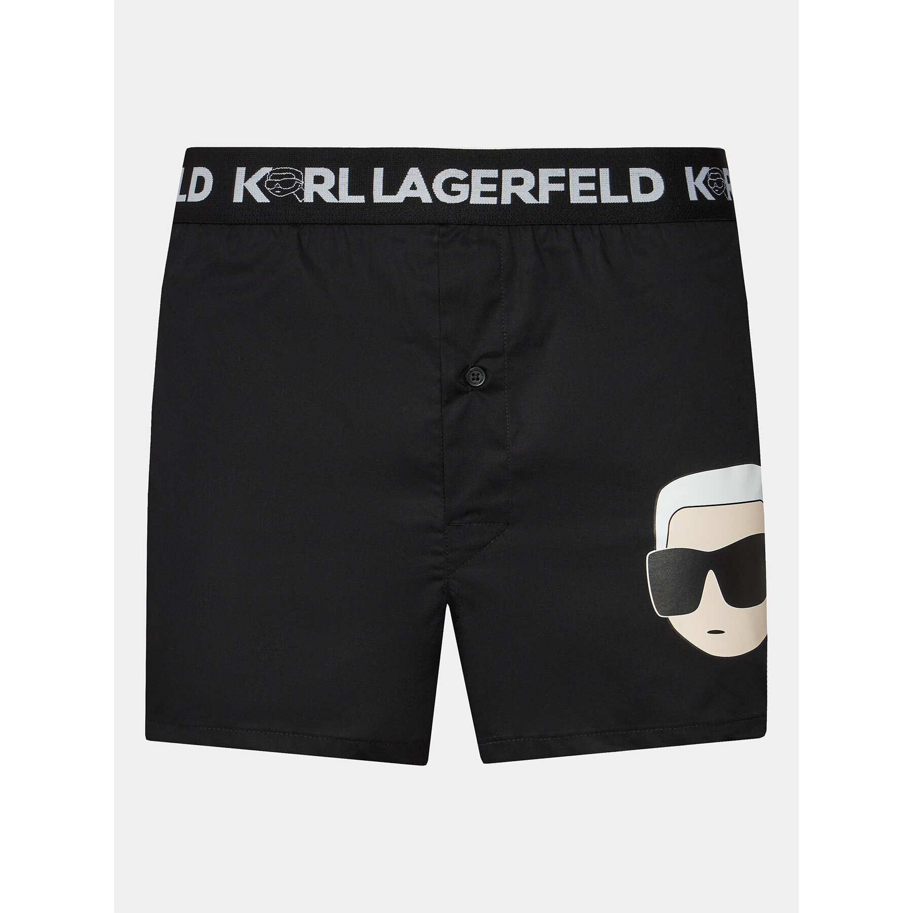 KARL LAGERFELD Set 3 parov boksaric Ikonik 2.0 Woven Boxer (X3) 236M2102 Črna - Pepit.si