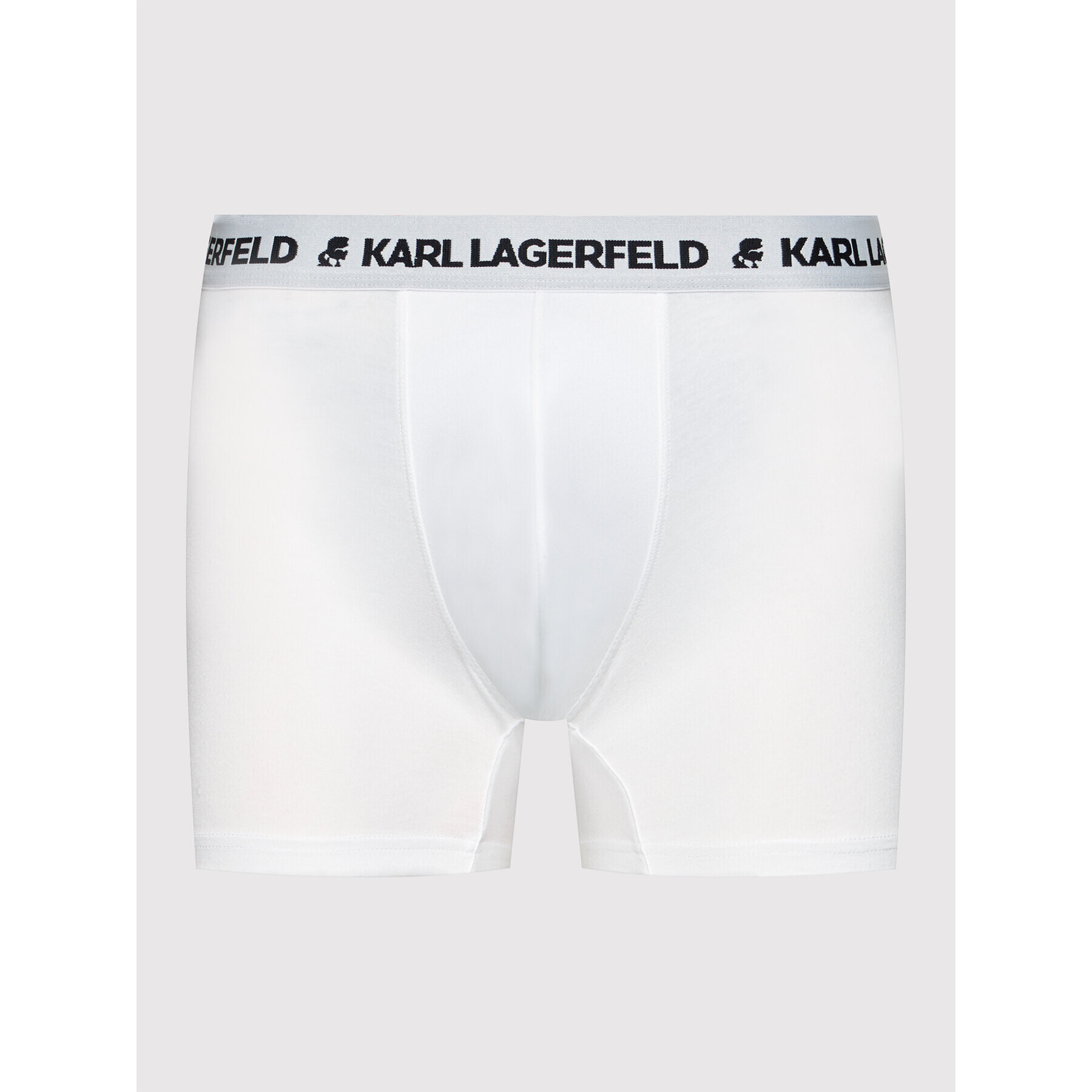 KARL LAGERFELD Set 3 parov boksaric Logo Trunks 211M2102 Bela - Pepit.si