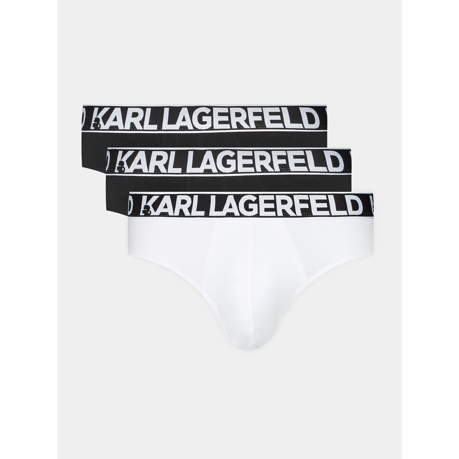 KARL LAGERFELD Set 3 sponjic Full Elastic Brief Set (3X) 235M2114 Črna - Pepit.si