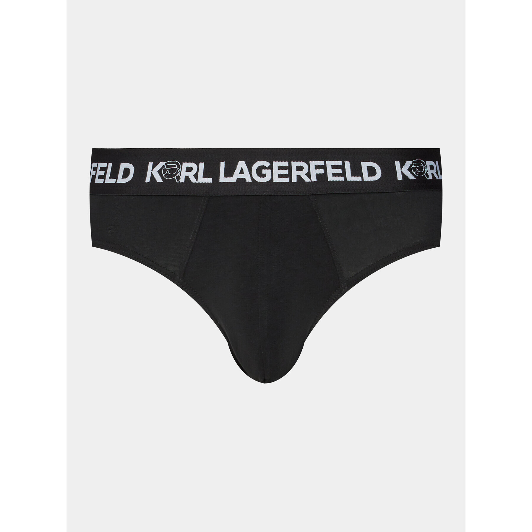 KARL LAGERFELD Set 3 sponjic Ikonik 2.0 Brief Set (Pack 3) 236M2101 Črna - Pepit.si