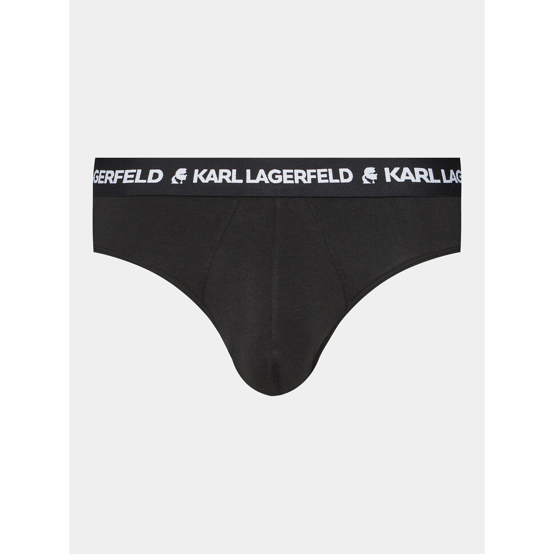 KARL LAGERFELD Set 3 sponjic Logo Briefs Set ( Pack Of 3) 211M2103 Črna - Pepit.si