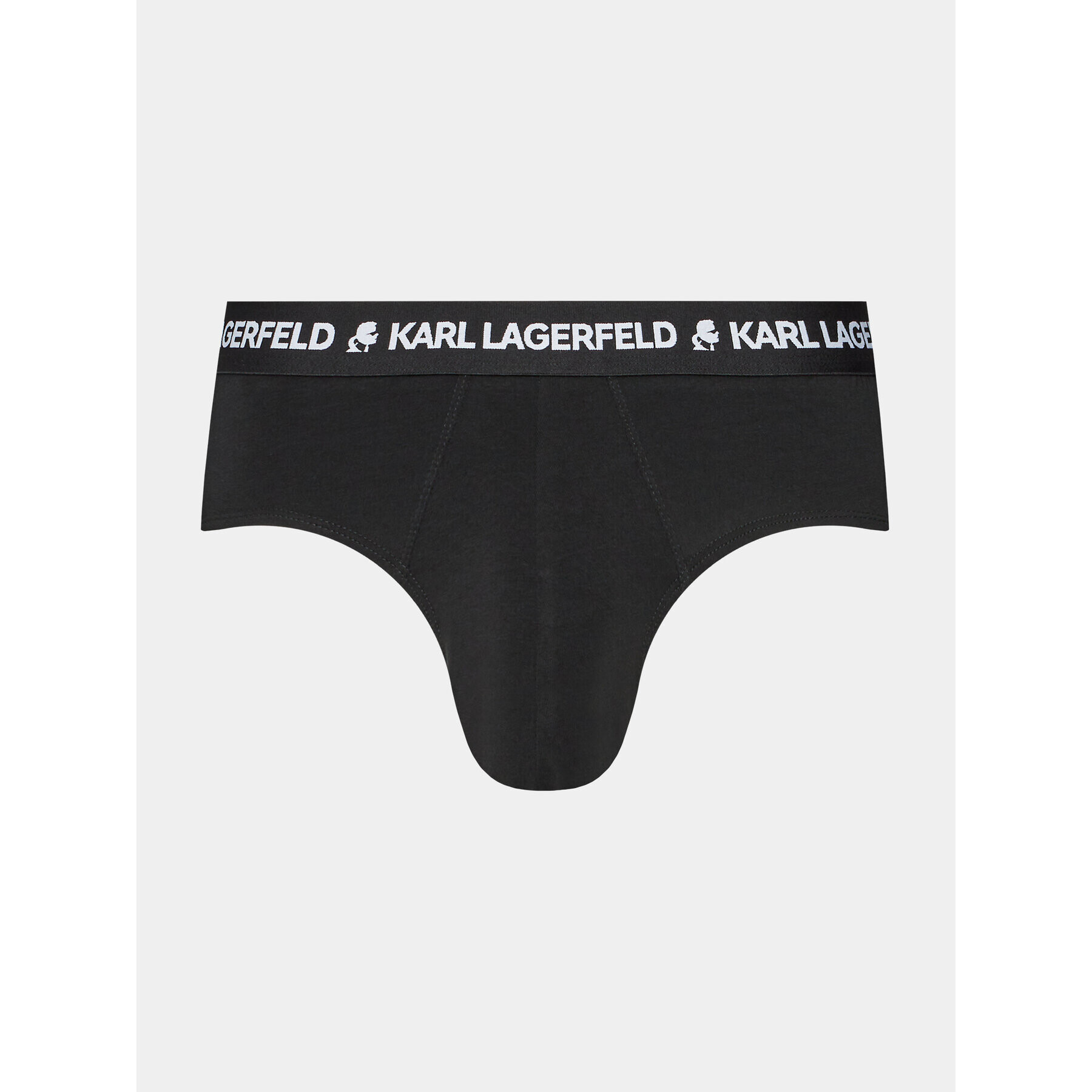 KARL LAGERFELD Set 3 sponjic Logo Monogram Brief Set(3Pack) 225M2102 Črna - Pepit.si