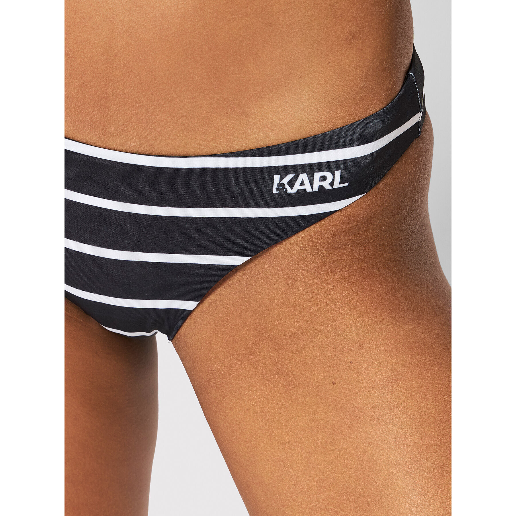 KARL LAGERFELD Spodnji del bikini KL22WBT16 Črna - Pepit.si