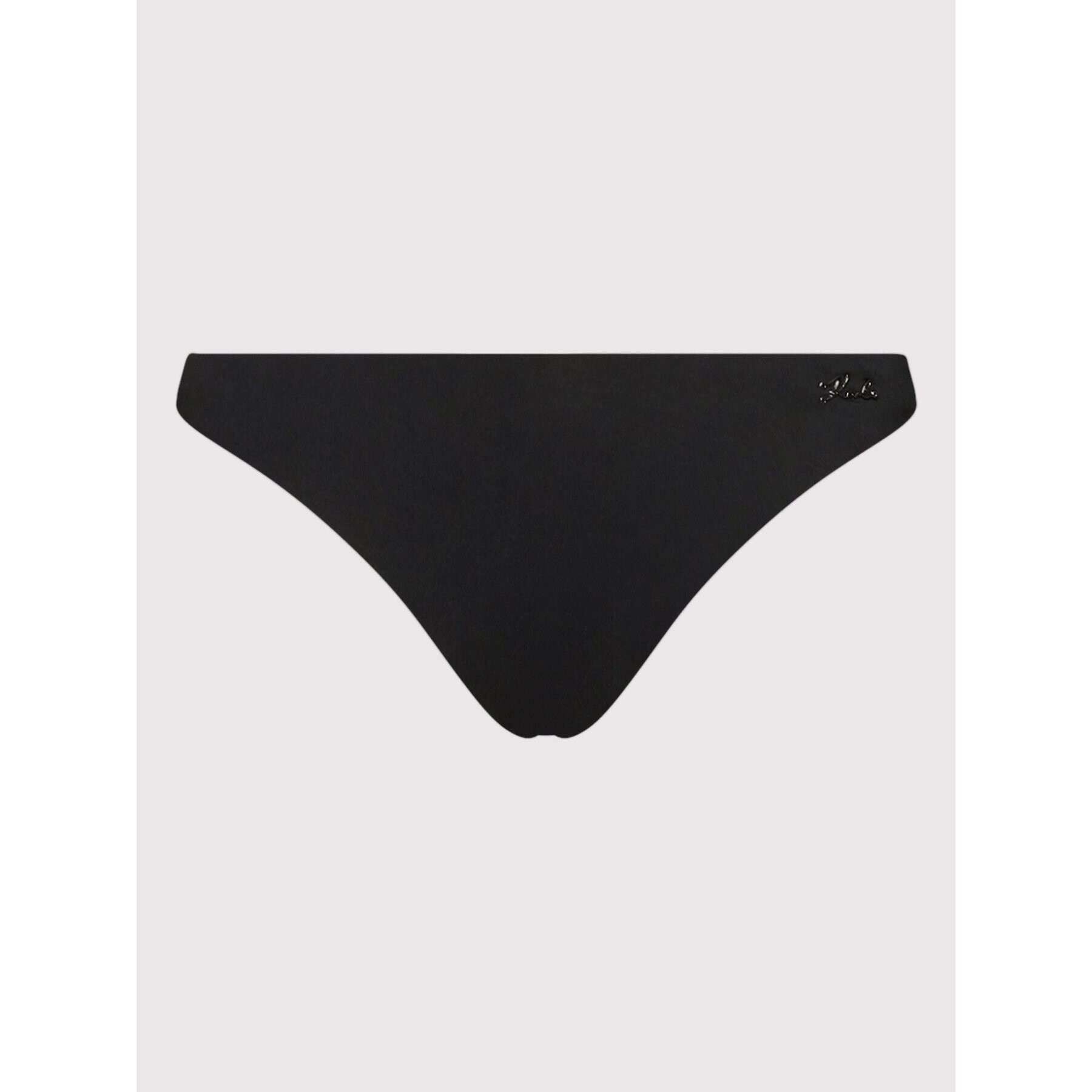 KARL LAGERFELD Spodnji del bikini Printed Logo KL22WBT01 Črna - Pepit.si