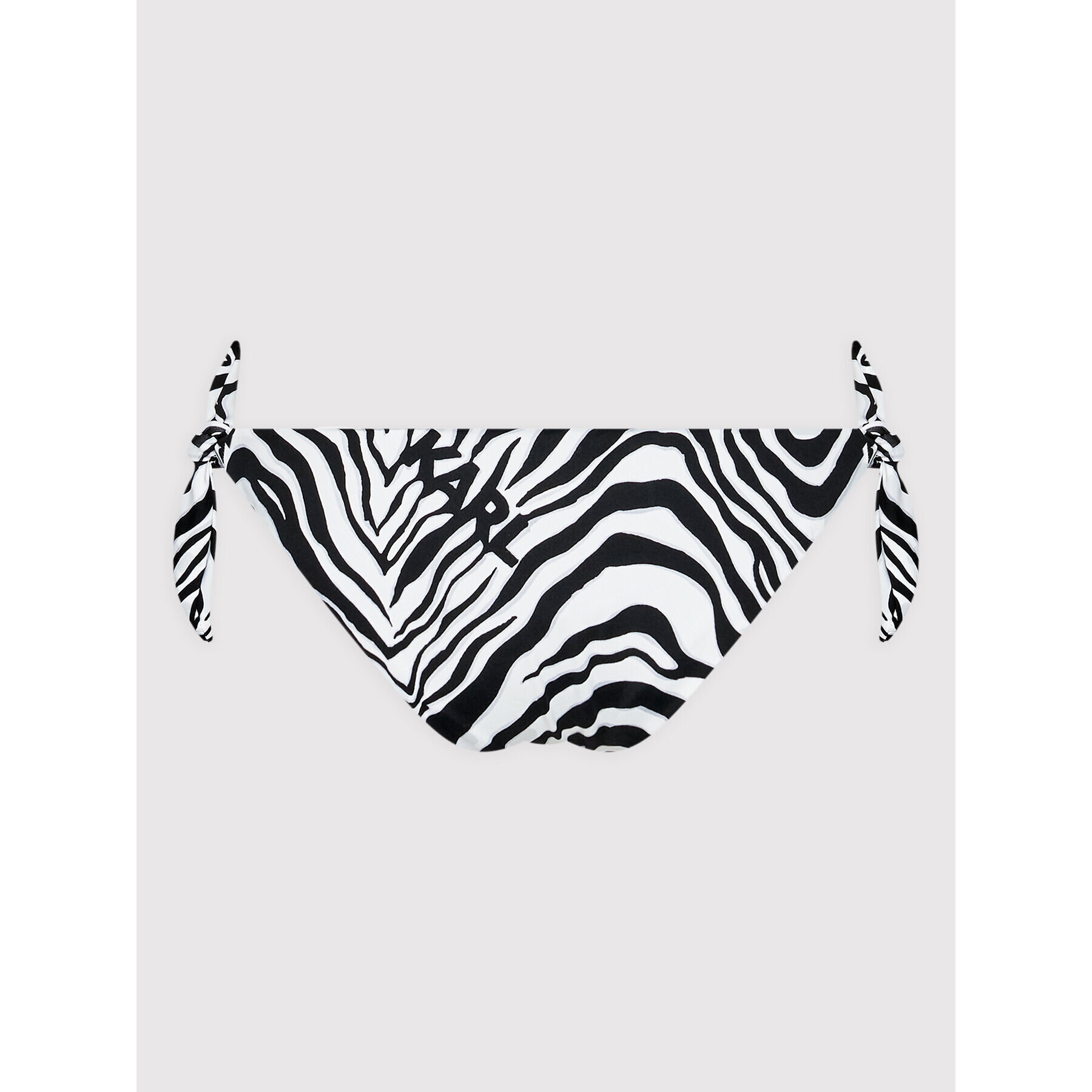 KARL LAGERFELD Spodnji del bikini Zebra KL22WBT23 Črna - Pepit.si