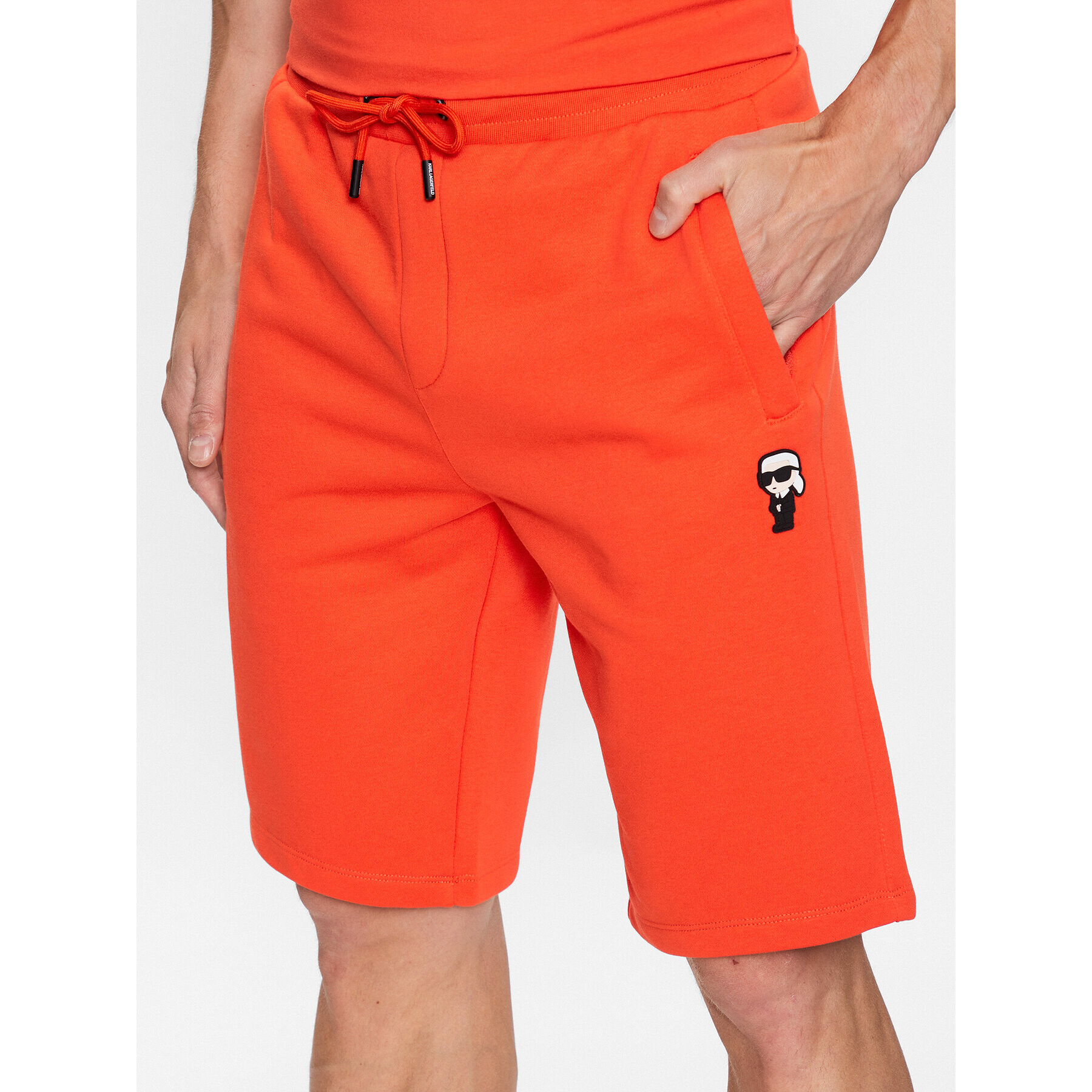 KARL LAGERFELD Športne kratke hlače 705046 532900 Oranžna Regular Fit - Pepit.si