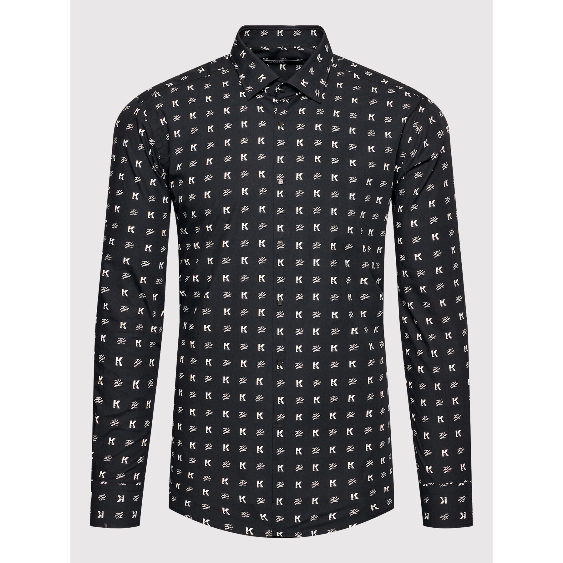 KARL LAGERFELD Srajca 605003 512606 Črna Slim Fit - Pepit.si