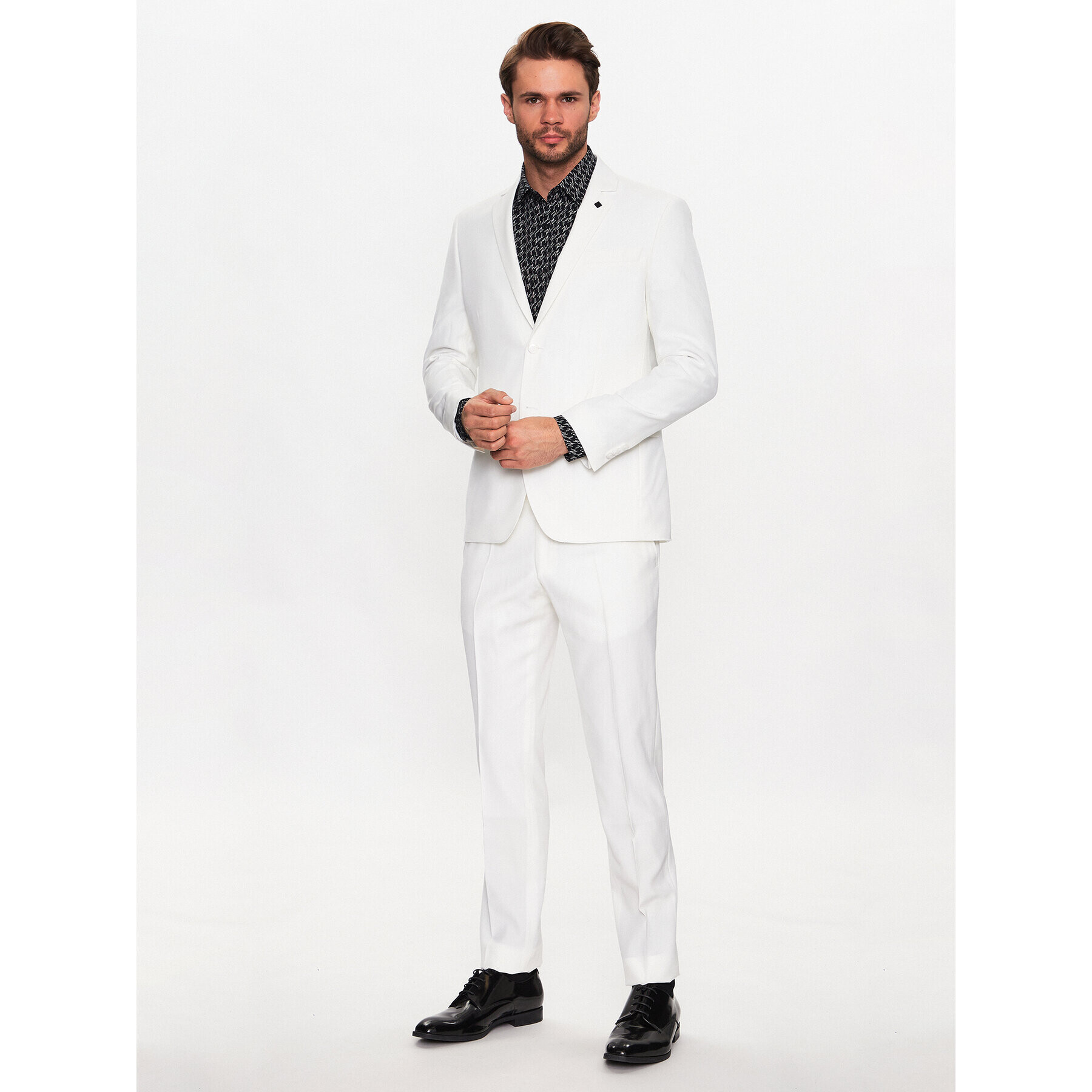 KARL LAGERFELD Srajca 605003 533678 Črna Slim Fit - Pepit.si