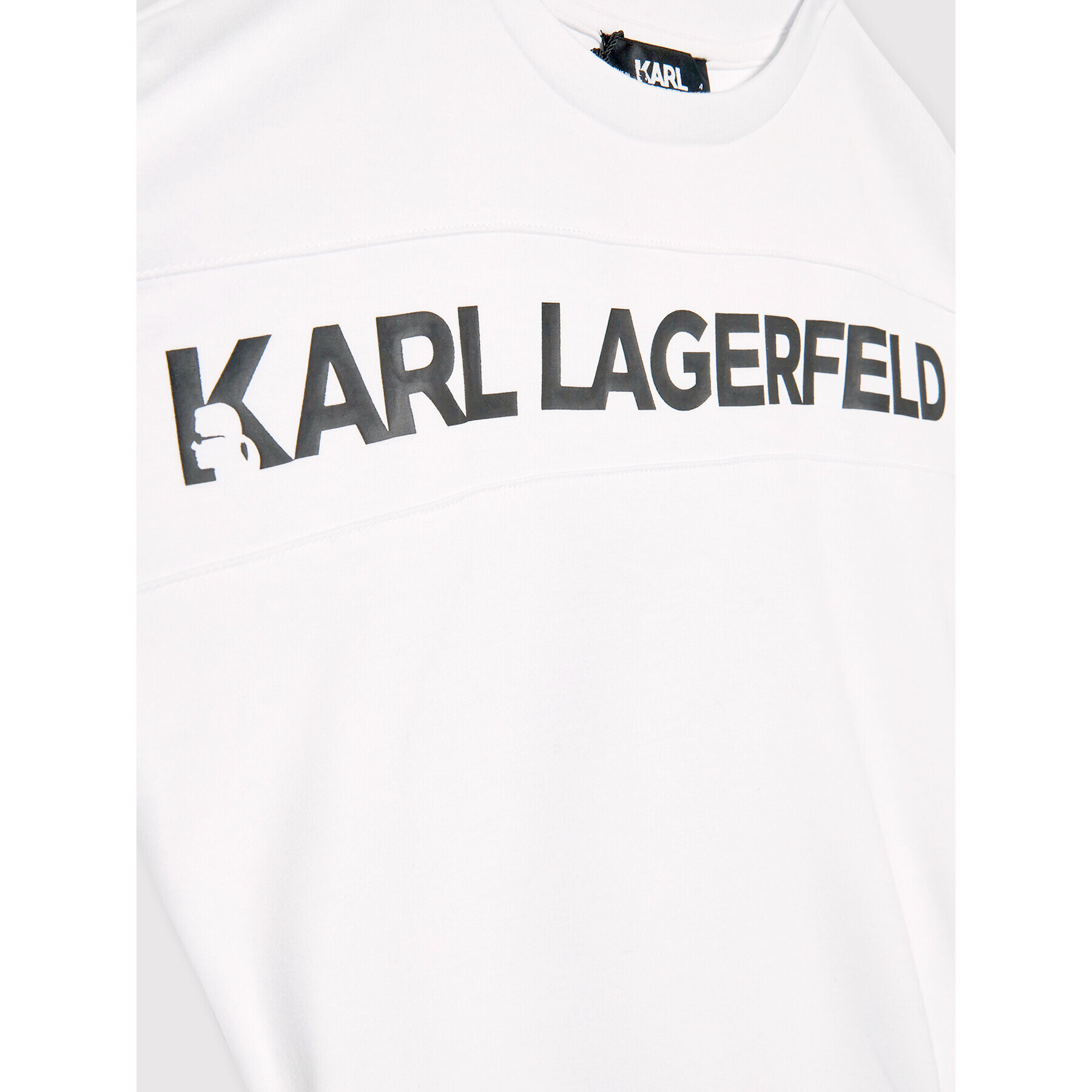 KARL LAGERFELD Vsakodnevna obleka Z12206 M Bela Regular Fit - Pepit.si