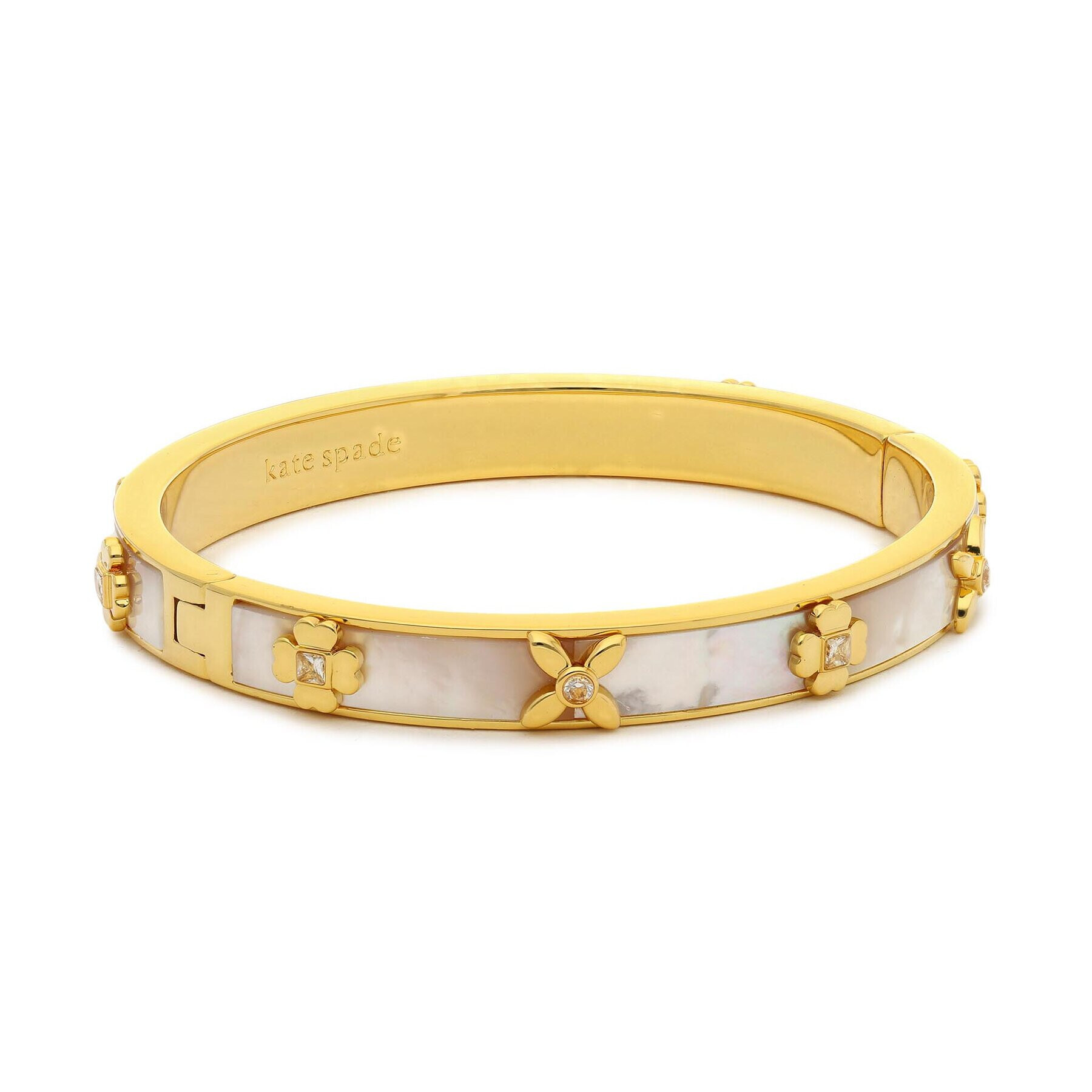 Kate Spade Zapestnica Hinged Bangle KD291 Zlata - Pepit.si