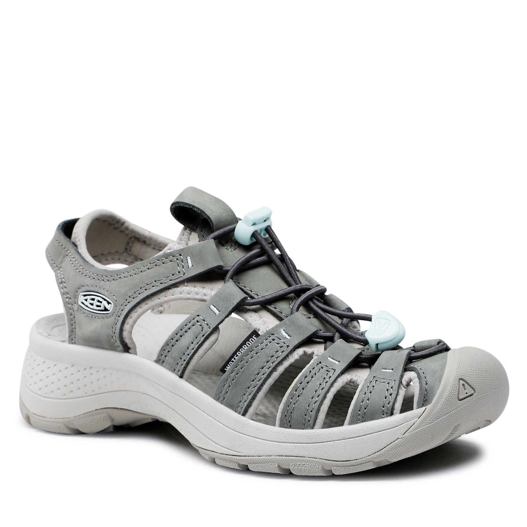 Keen Sandali Astoria West Leather W 1026150 Siva - Pepit.si