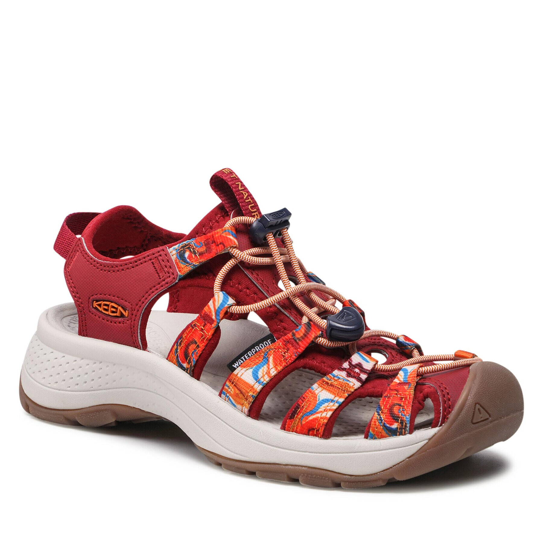 Keen Sandali Astoria West Sandal 1026049 Bordo rdeča - Pepit.si