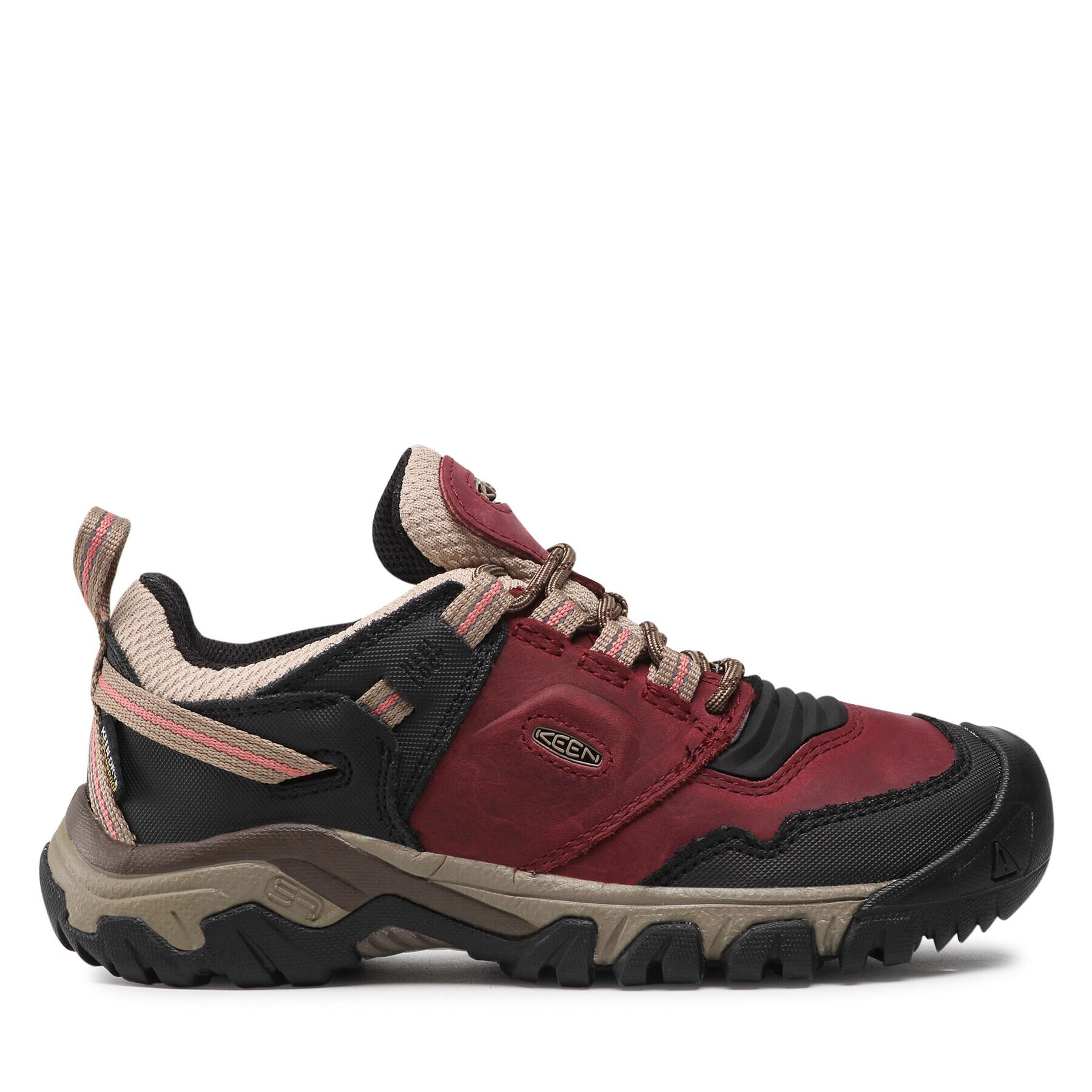 Keen Trekking čevlji Ridge Flex Wp W 1025486 Bordo rdeča - Pepit.si