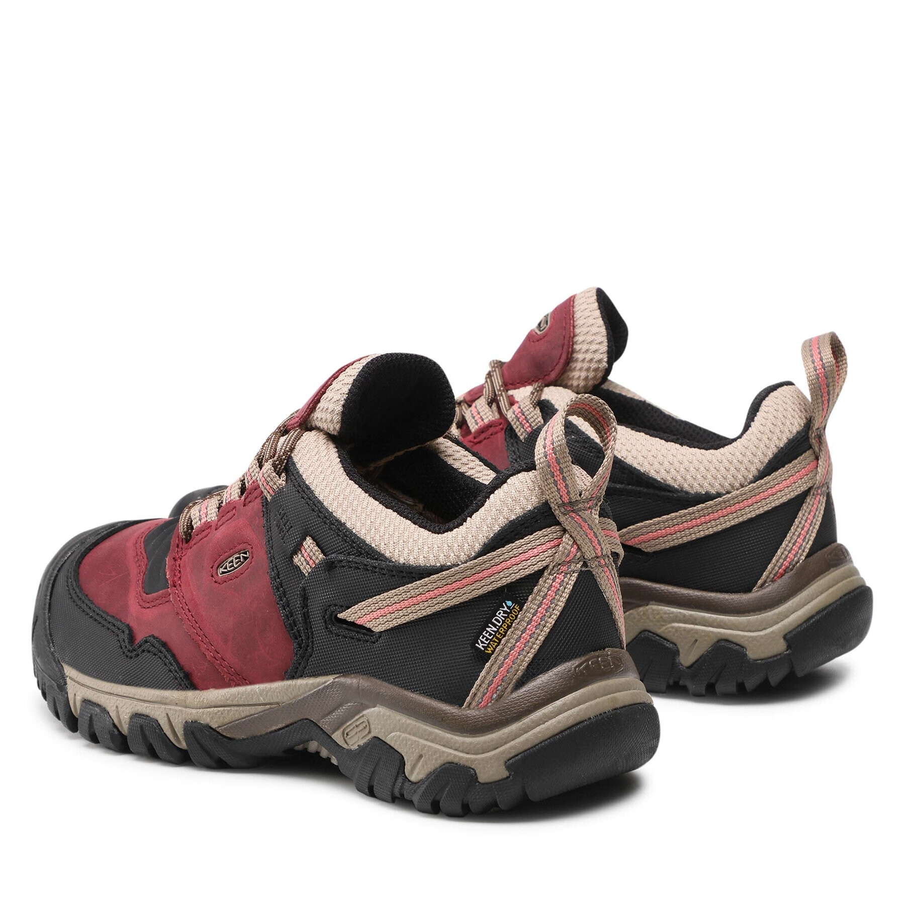 Keen Trekking čevlji Ridge Flex Wp W 1025486 Bordo rdeča - Pepit.si