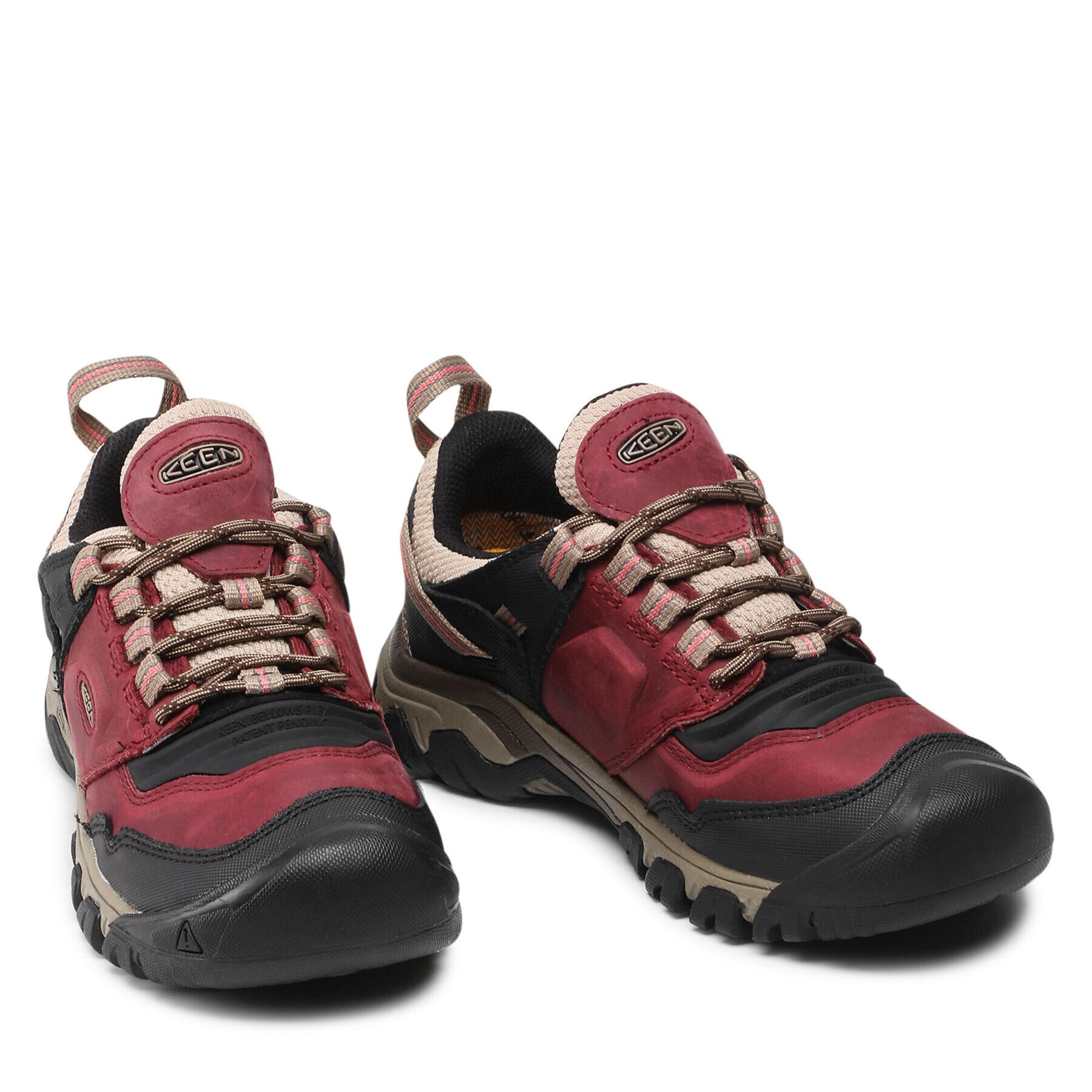 Keen Trekking čevlji Ridge Flex Wp W 1025486 Bordo rdeča - Pepit.si