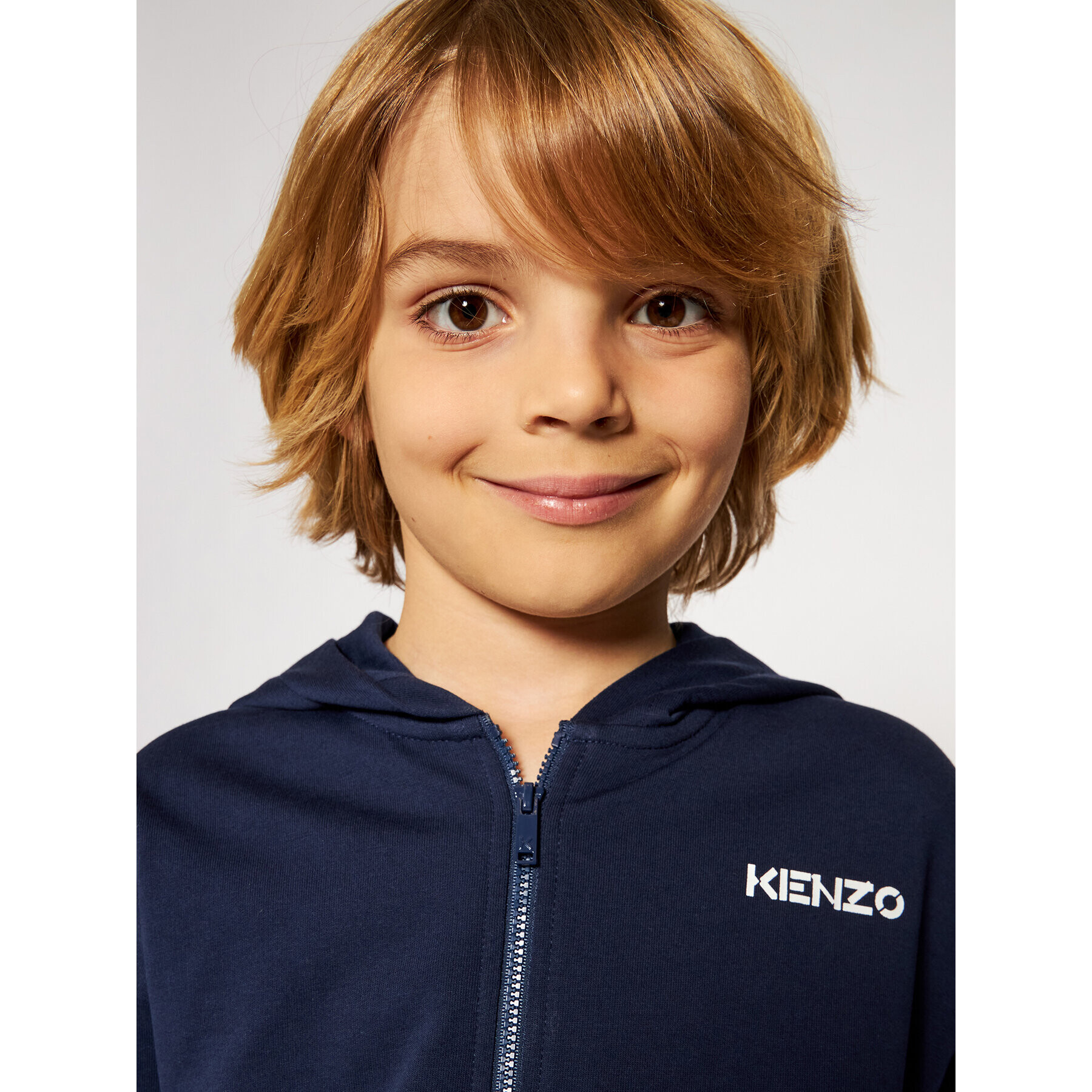 Kenzo Kids Jopa K15051 S Mornarsko modra Regular Fit - Pepit.si